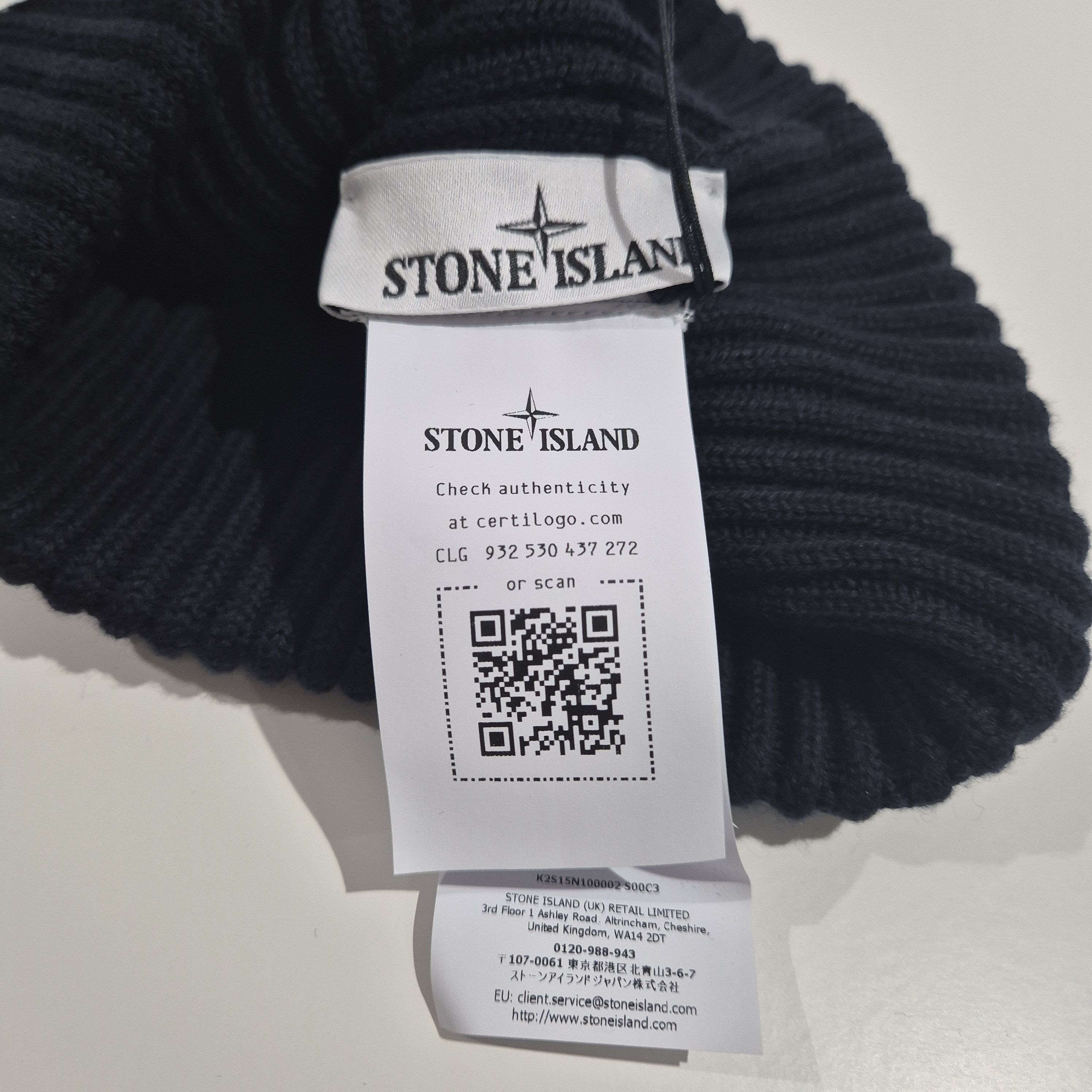 Stone Island Stone Island Wool Beanie Navy – New with Tags Size ONE SIZE - 5 Thumbnail