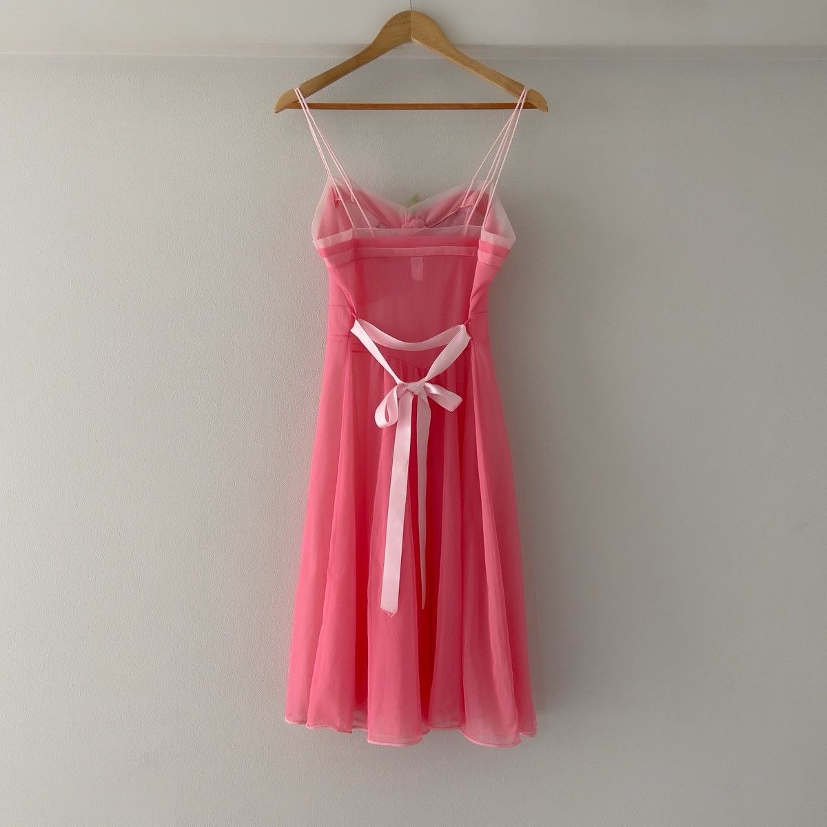 Vintage Vintage 1980s Pink Chiffon Semi-Sheer Nightgown (S–M) Size S / US 4 / IT 40 - 15 Thumbnail