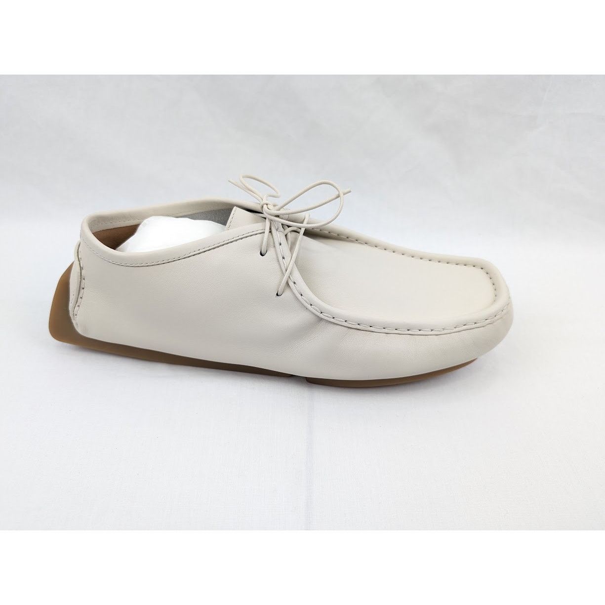 Bottega Veneta o1rshd1 Calf Pelle Scarpa Chester Shoes in Cream Size US 9 / EU 42 - 2 Thumbnail