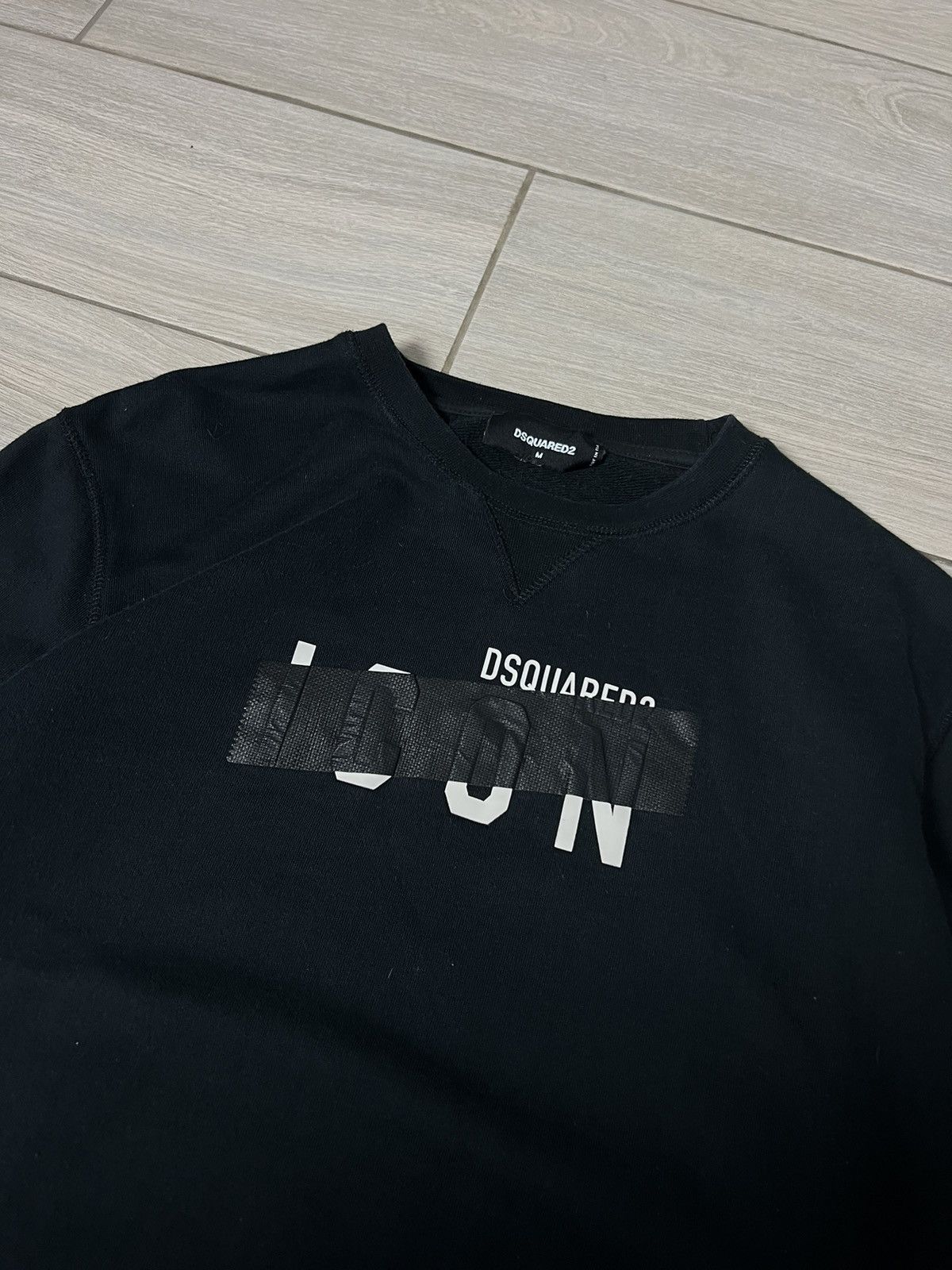Dsquared2 Dsquared2 ICON Sweatshirt Luxury Made in Italy Black M Size Size US M / EU 48-50 / 2 - 6 Thumbnail