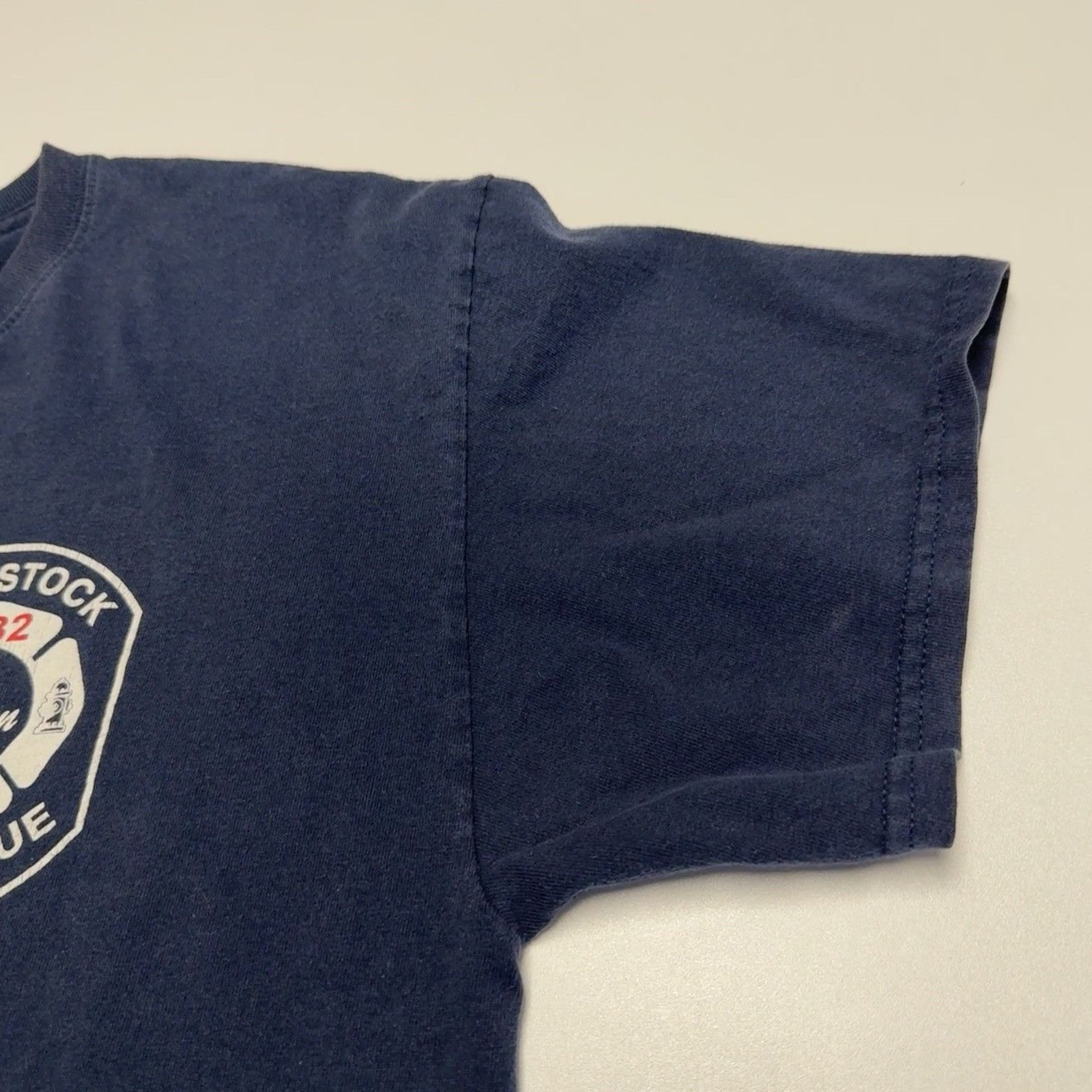 Vintage Woodstock Fire & Rescue T Shirt Mens L Blue Y2K Size US L / EU 52-54 / 3 - 6 Thumbnail