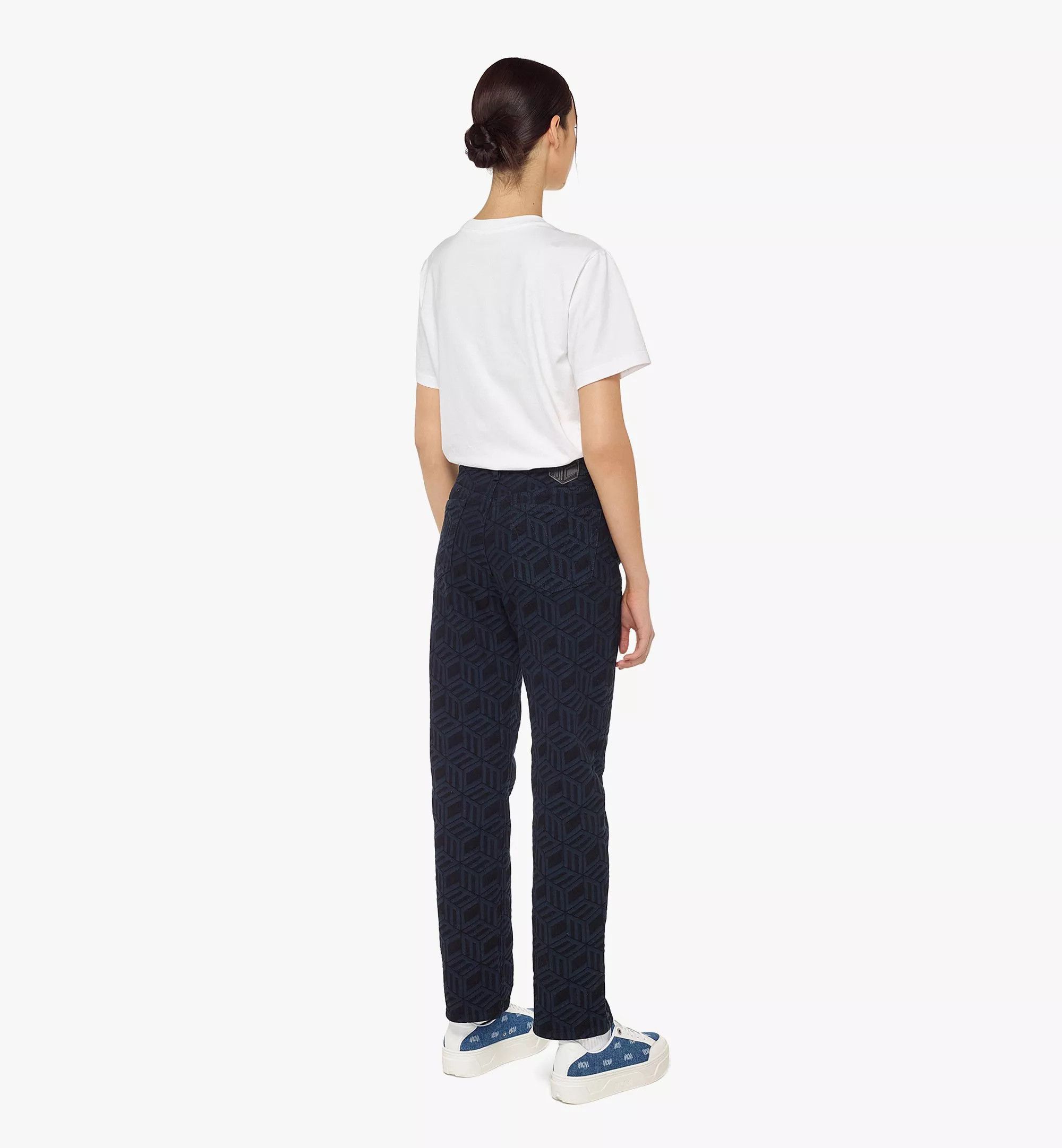 MCM o1mt1gz1224 Denim Pants in Indigo Size 26" / US 2 / IT 38 - 4 Thumbnail
