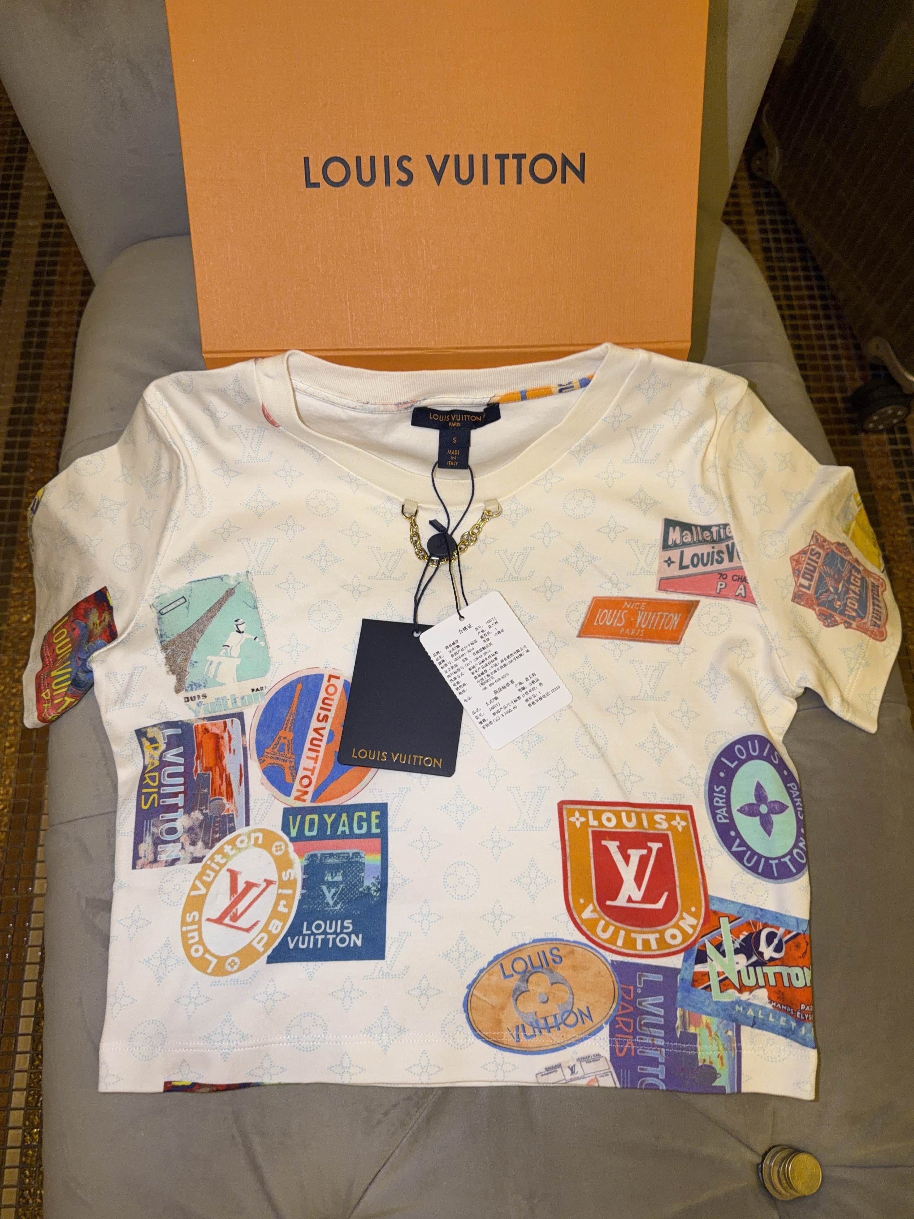 Louis Vuitton Louis Vuitton Chain Monogram T-Shirt Size S Size S / US 4 / IT 40 - 1 Thumbnail