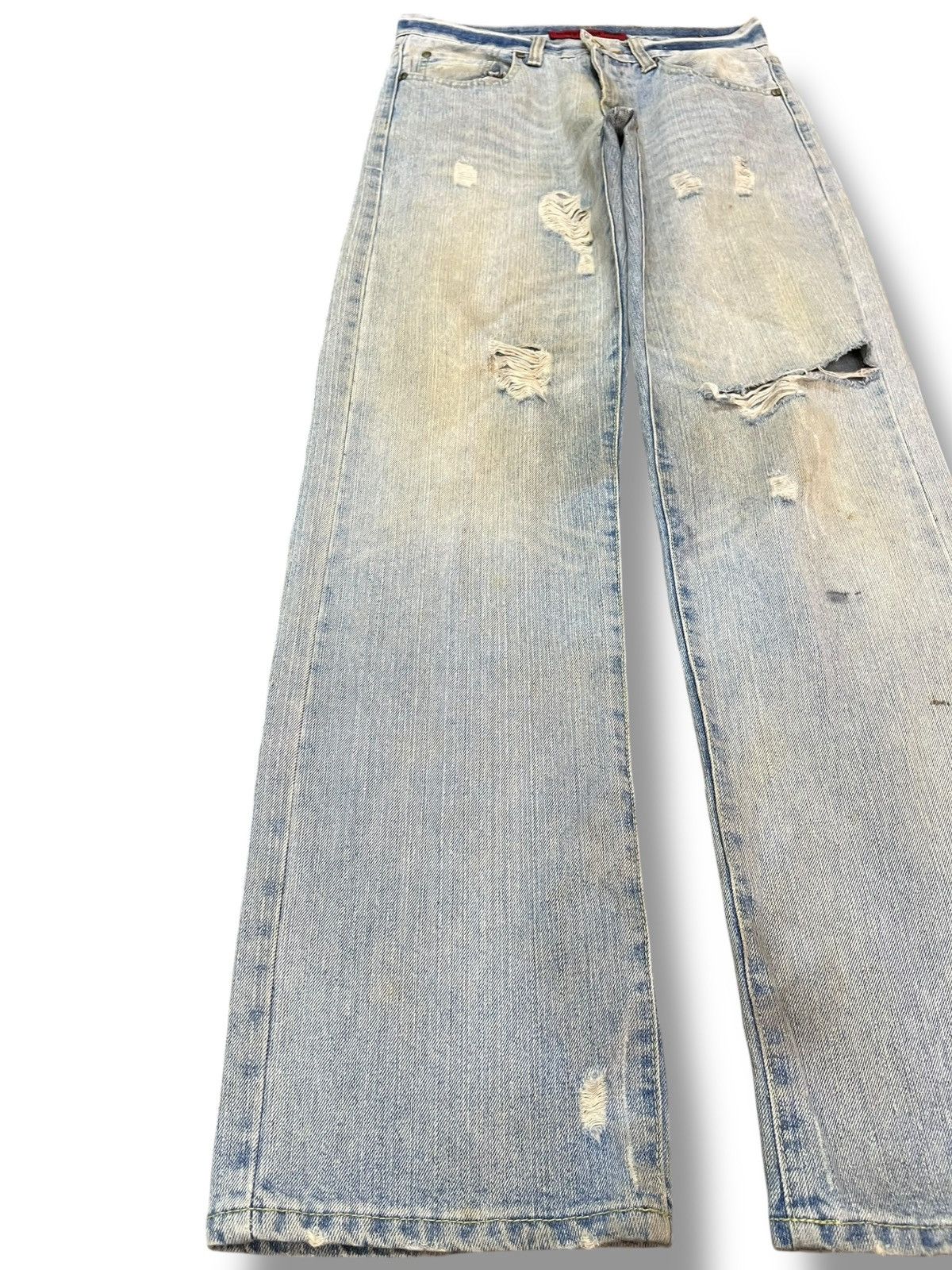 Japanese Brand Vintage Euro Eagle Vision Ripped Grunge Distressed Denjm Size US 29 - 3 Thumbnail