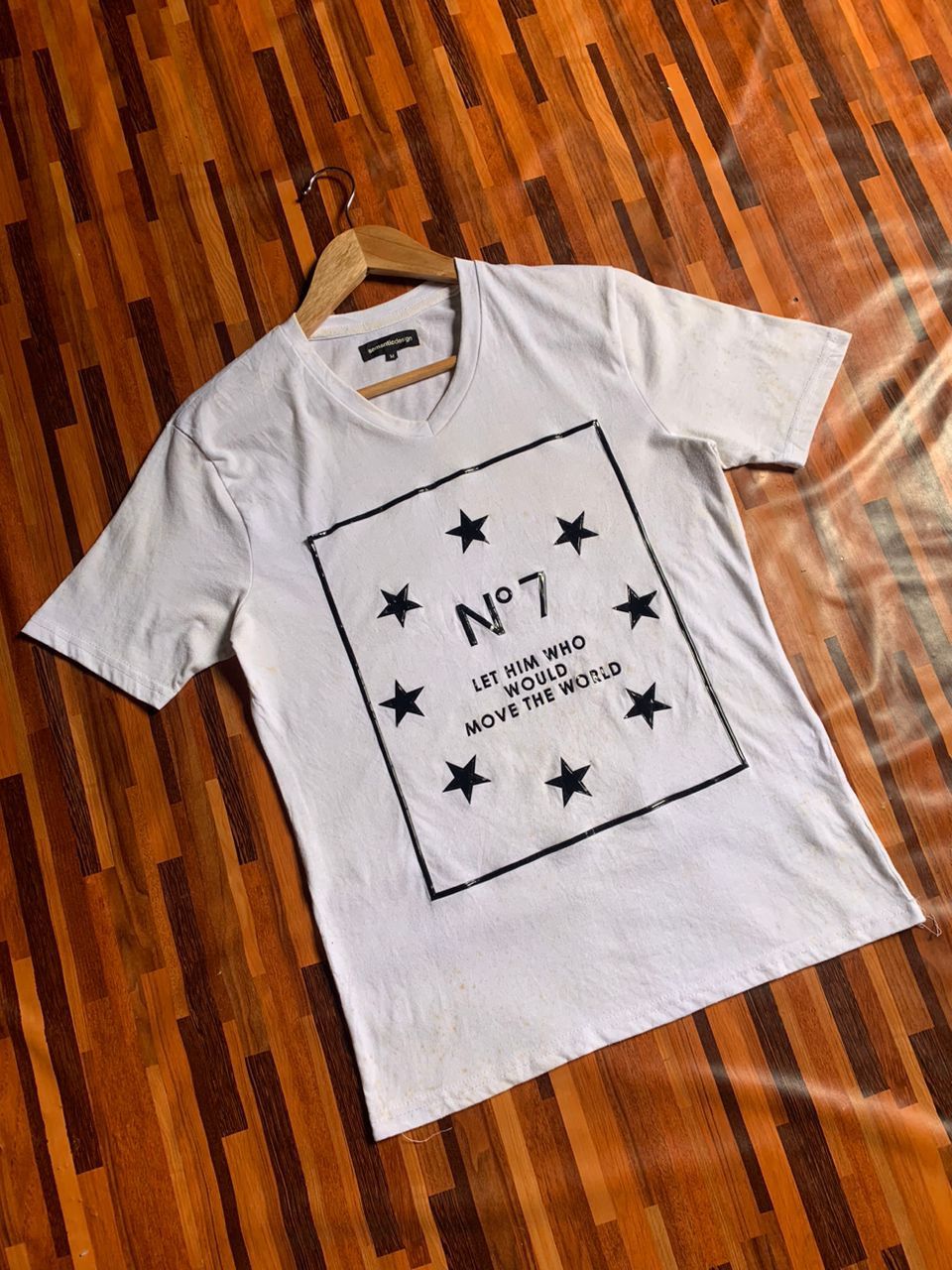Japanese Brand 1990s Vintage Semantic Design Spain Poem Tee T-Shirt Size US M / EU 48-50 / 2 - 1 Thumbnail