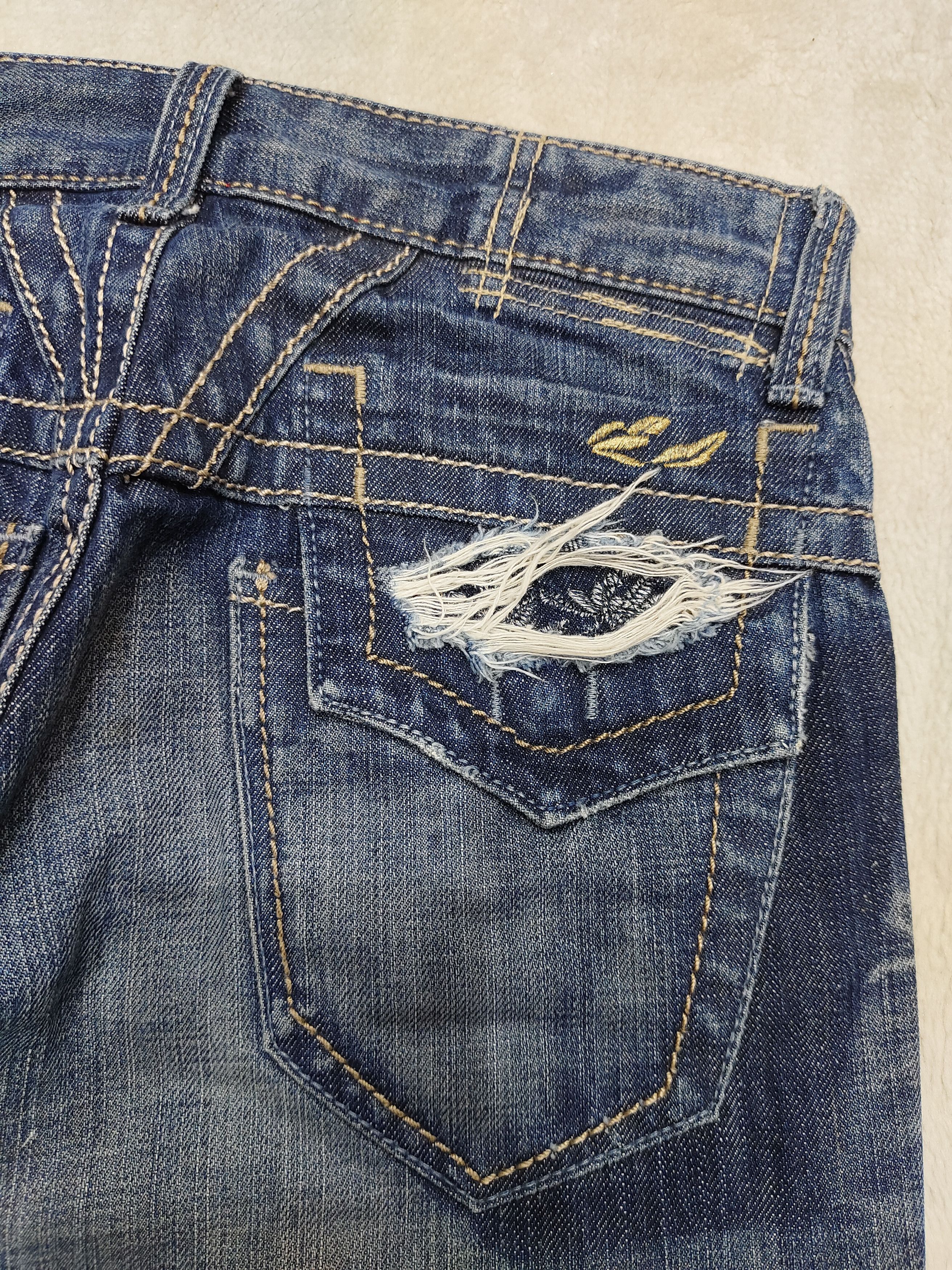 Marithe + Francois Girbaud 00s Marithe Francois Girbaud Distressed Flare jeans Size 27" / US 4 / IT 40 - 3 Thumbnail