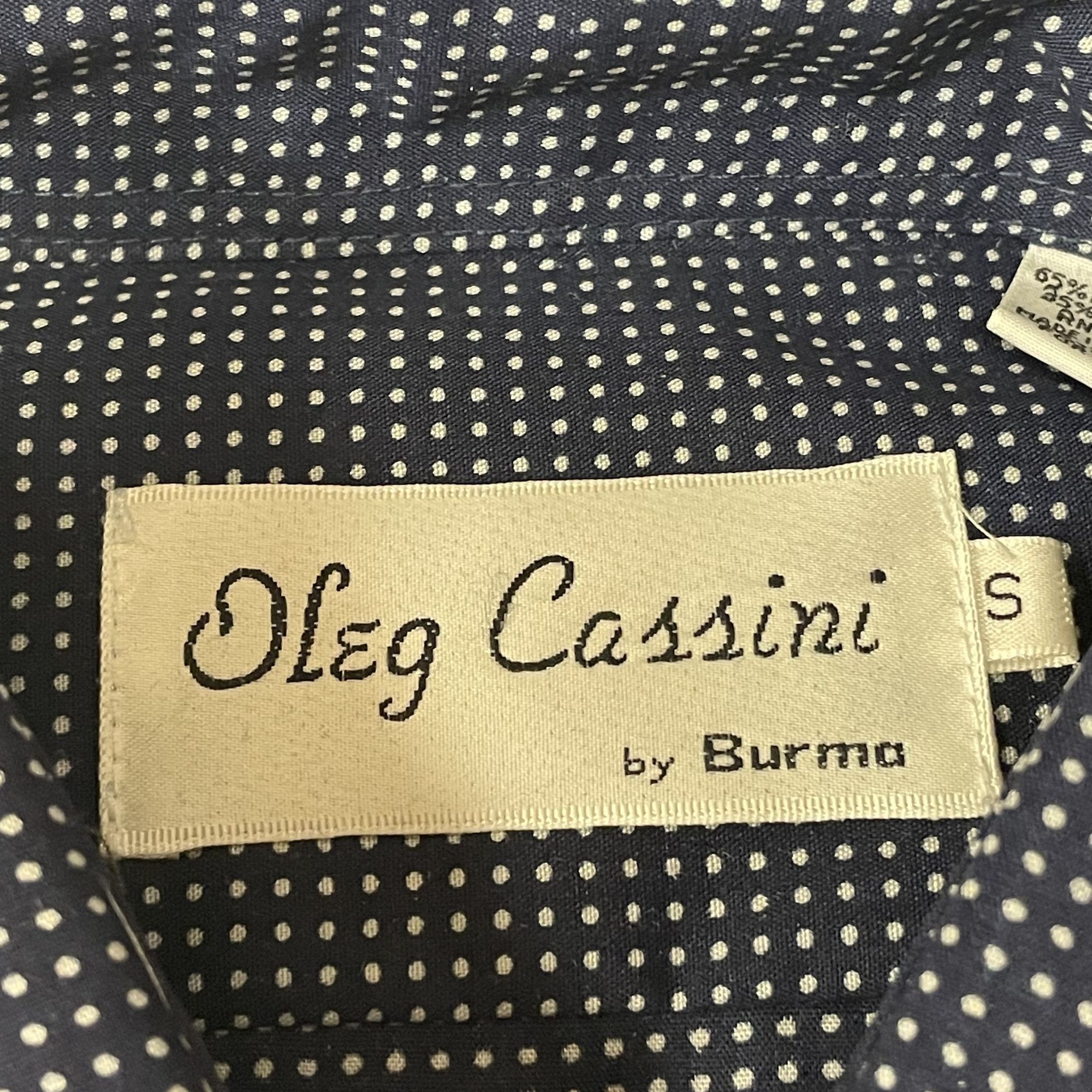 Oleg Cassini NoS NiB Vtg Oleg Cassini Burma ATOMIC Micro Dot Shirt Size US M / EU 48-50 / 2 - 6 Thumbnail