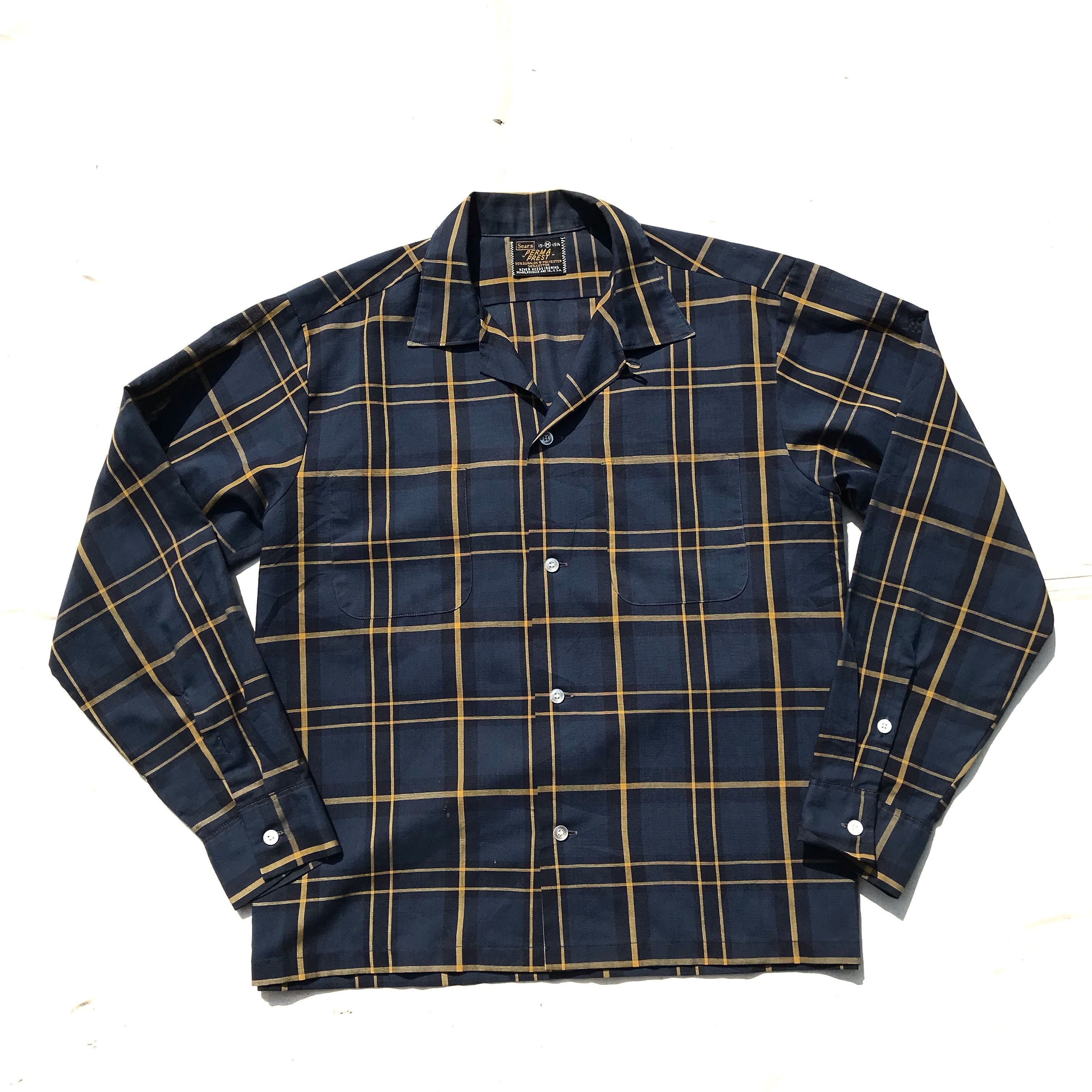 Sears × Vintage Vintage Sears Usa Perma-Prest Windowpane Shirt never need Size US M / EU 48-50 / 2 - 11 Thumbnail