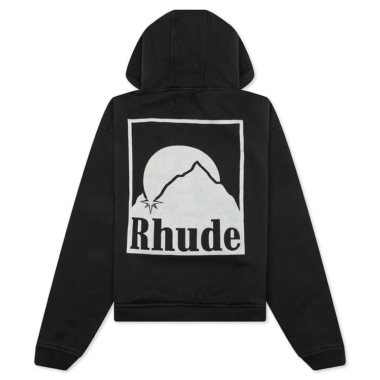 Rhude RHUDE MOONLIGHT BADGE HOODIE VINTAGE BLACK Men’s Size XL Size US XL / EU 56 / 4 - 2 Thumbnail