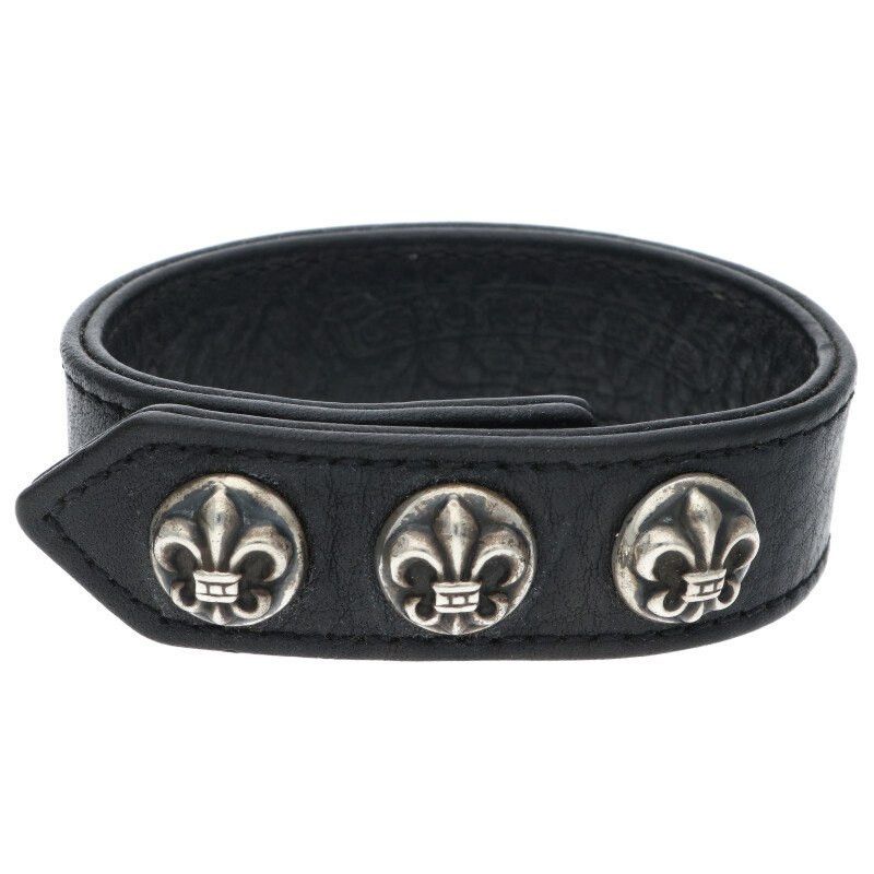 アクセサリー Chrome Hearts 3 Button 2 Snap Leather Chrome Hearts] Chrome Hearts Stones lip & tongue 3 buttons 2 snap
