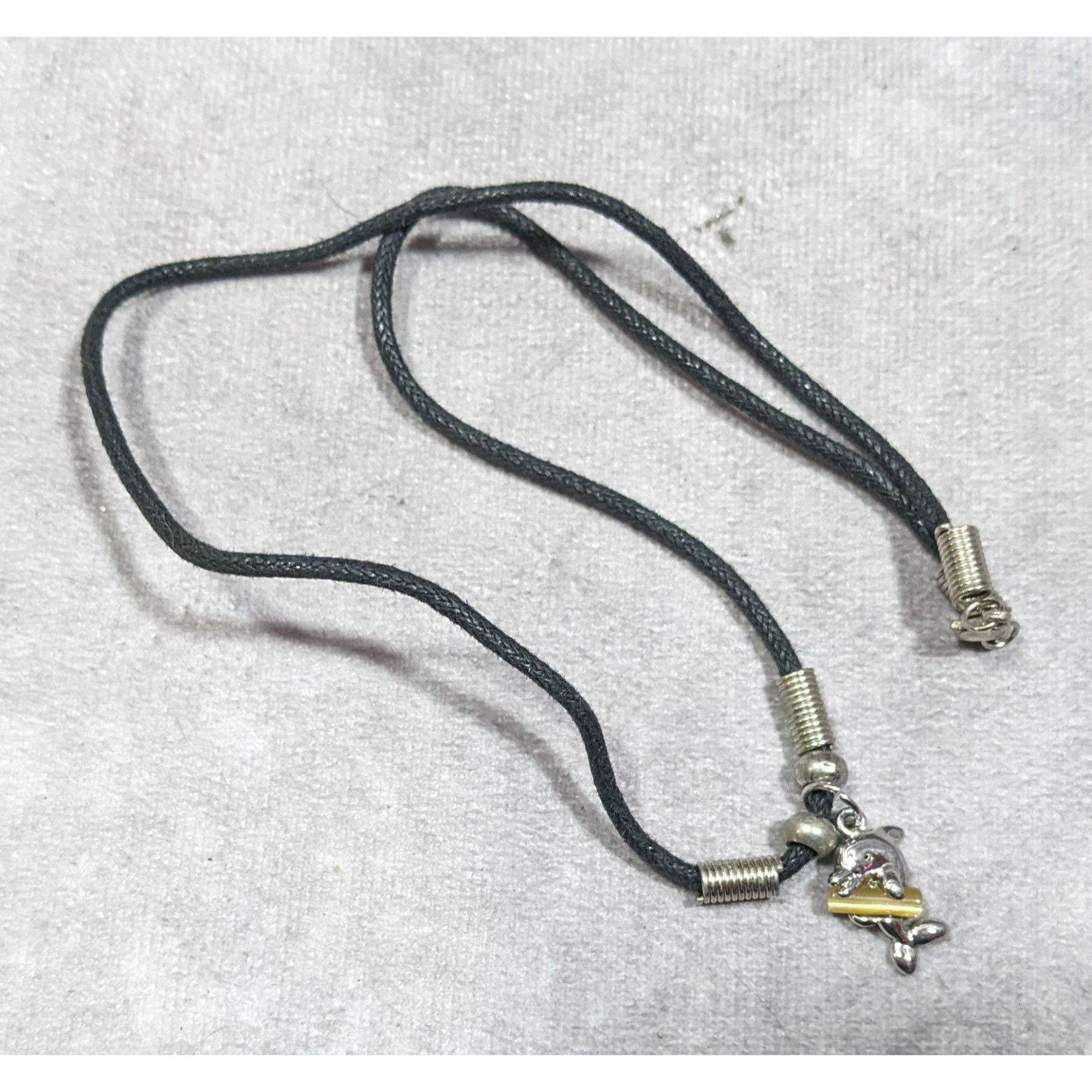Other Mermaidcore Minimalist Dolphin With Glass Pillar Pendant Nec Size ONE SIZE - 5 Thumbnail