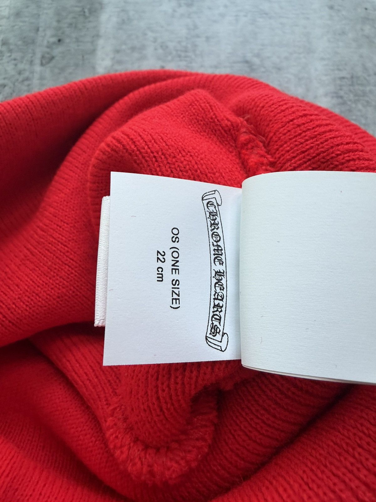 Chrome Hearts Chrome Heart Red CH beanie Size ONE SIZE - 6 Thumbnail