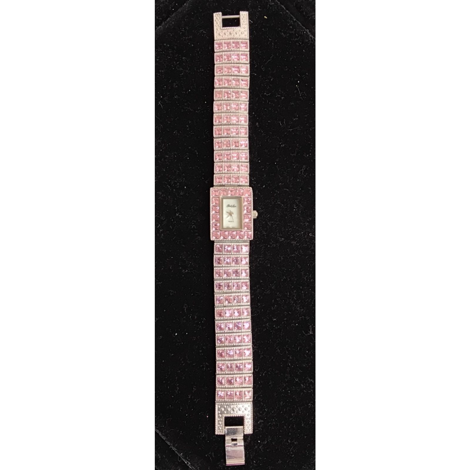 Other Park Lane Womens Flamingo Watch Silver/Pink Cube Zirconia Size ONE SIZE - 3 Thumbnail