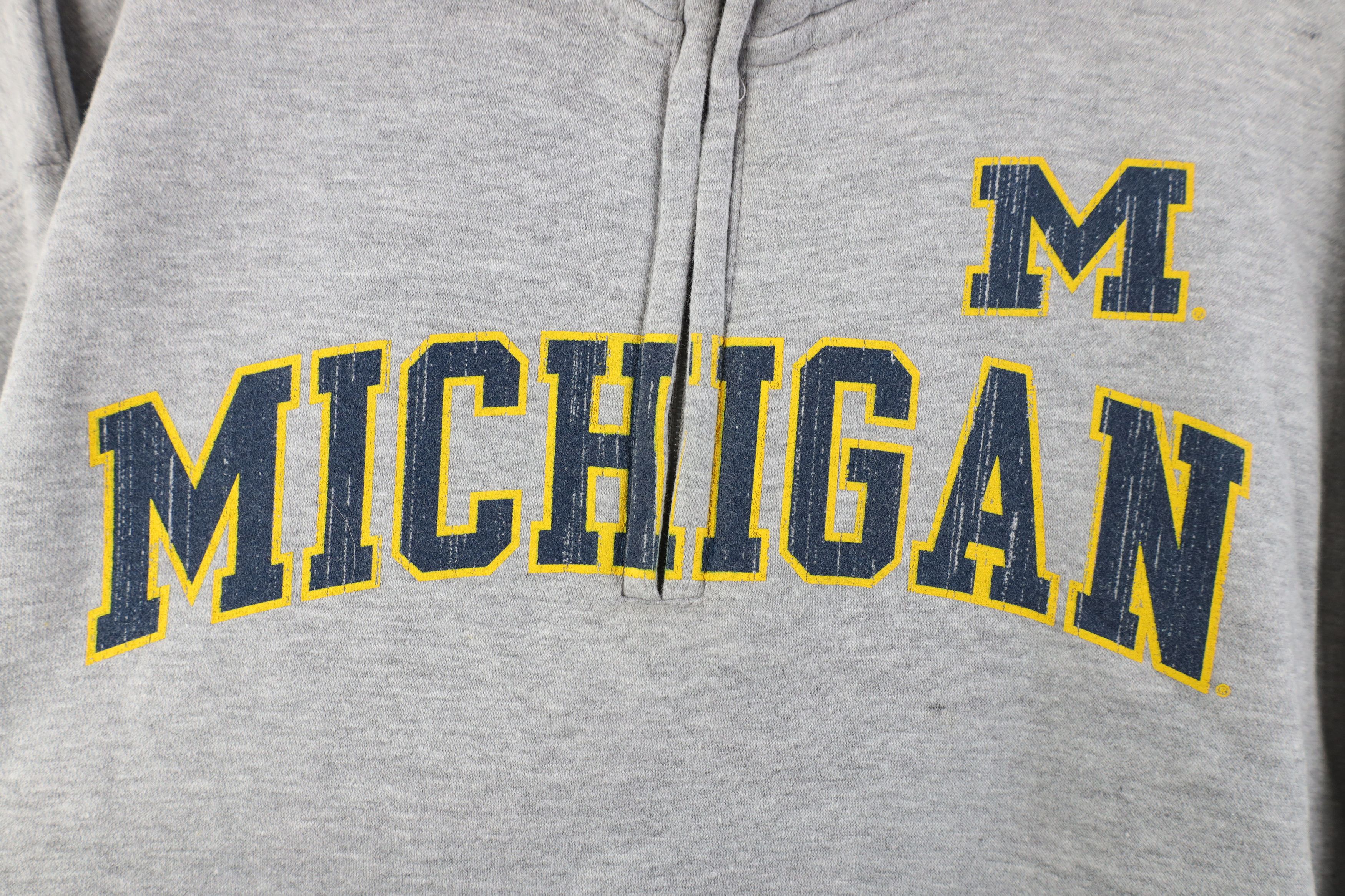 Vintage Vintage University of Michigan Quarter Half Zip Sweatshirt Size US XL / EU 56 / 4 - 4 Thumbnail
