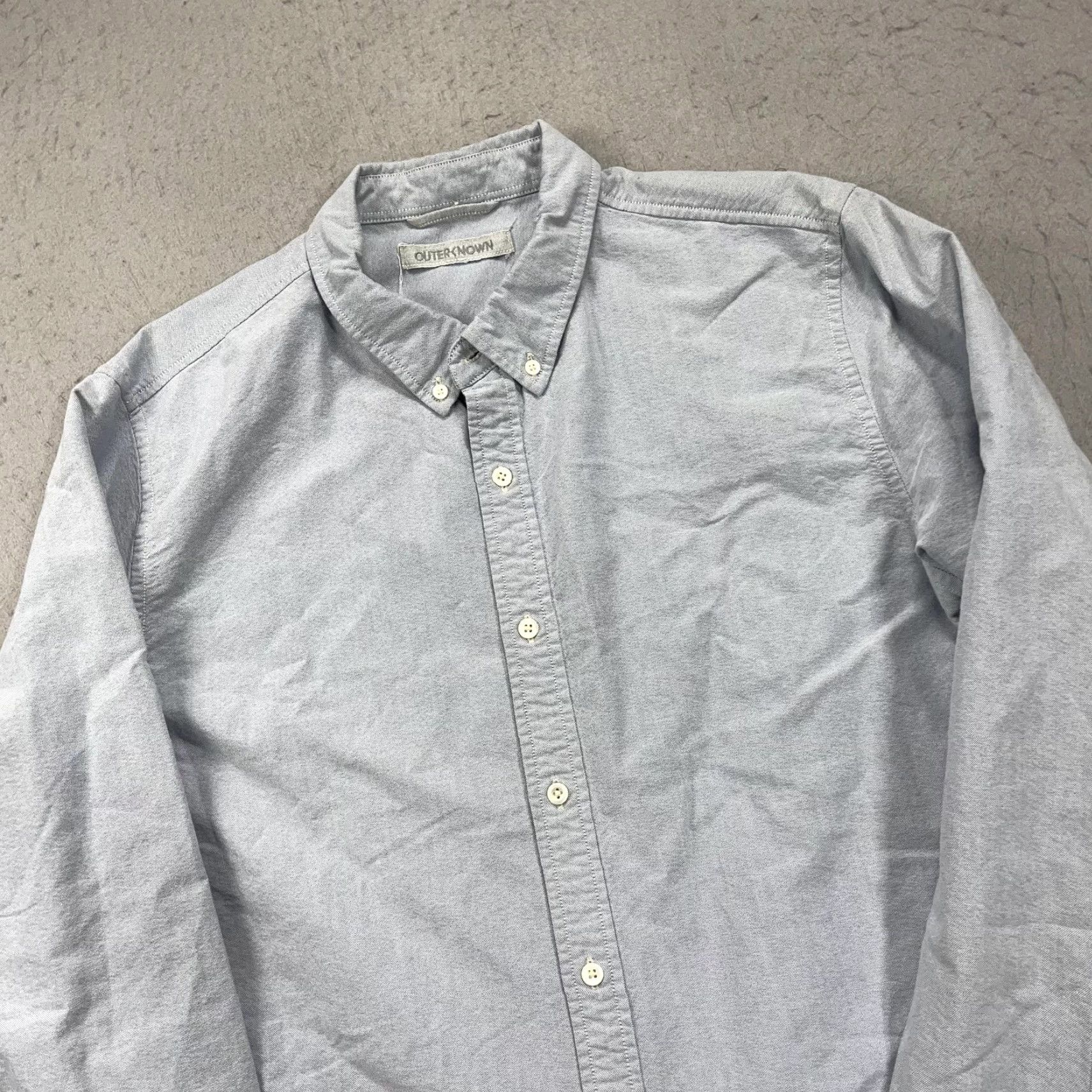 Outerknown Outerknown Shirt Mens XL Blue Chambray Button Down Long Sleeve Organic Cotton Size US XL / EU 56 / 4 - 3 Thumbnail