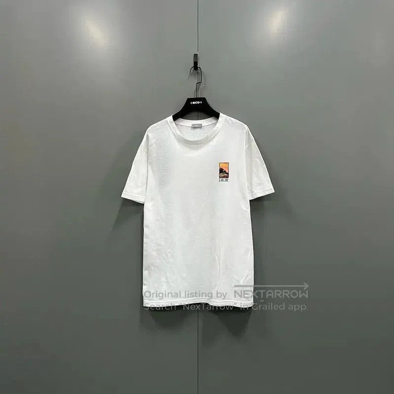 Dior Dior White Short Sleeve Cotton T-Shirt . Size US L / EU 52-54 / 3 - 1 Thumbnail