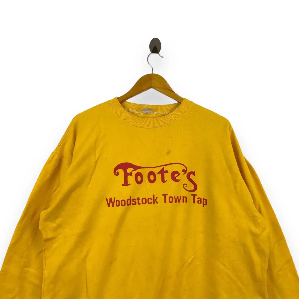 Vintage Vintage 90’ FOOTE’S WOODSTOCK Town Tap Sweatshirt Size L / US 10 / IT 46 - 2 Thumbnail