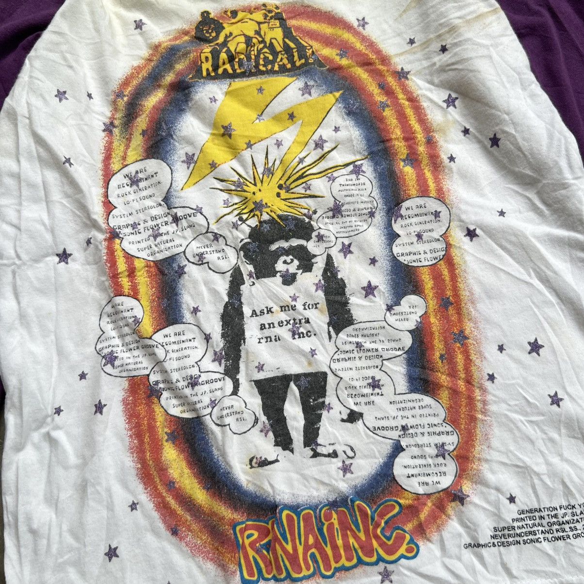 Hysteric Glamour 2000s Rnainc Satisfy Radical Raglan T-Shirt Size US M / EU 48-50 / 2 - 5 Thumbnail