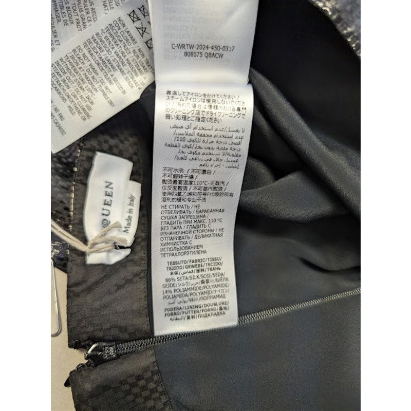 Alexander McQueen o1rshd1 Tarpaulin Pencil Midi Skirt in Black Size 27" / US 4 / IT 40 - 21 Thumbnail