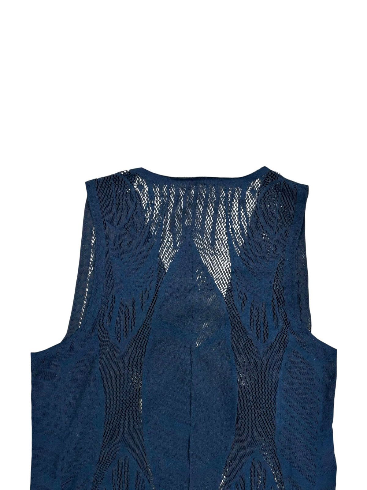 GOA 2000s Hiroko Koshino Vkei Style Fish Net Outer Vest Cardigan Size US M / EU 48-50 / 2 - 8 Thumbnail