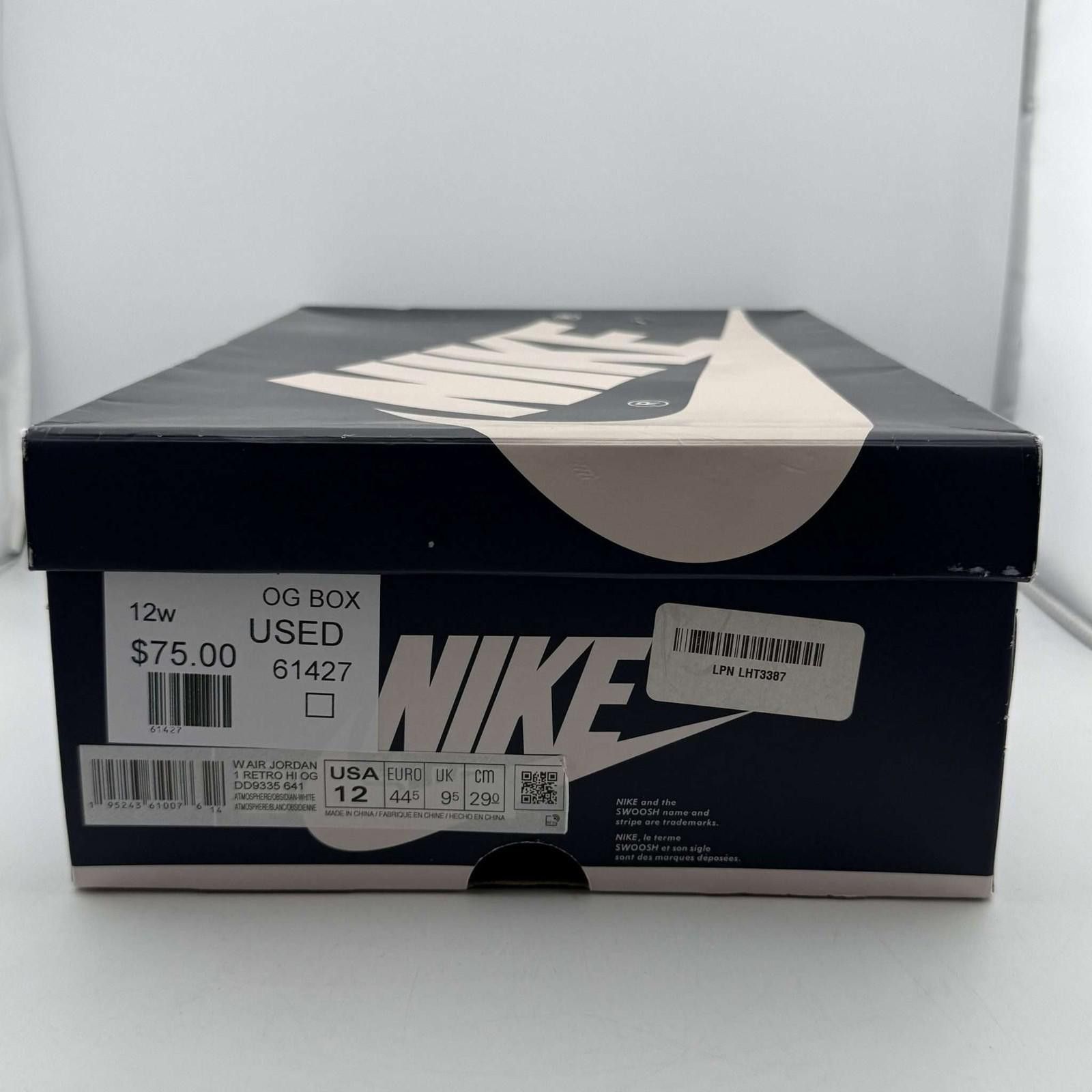 Nike Jordan 1 Retro High OG Atmosphere 12W Used With Box Size US 12 / IT 42 - 8 Thumbnail