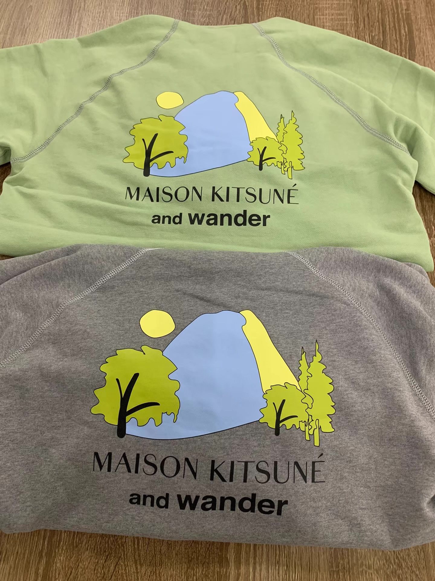 And Wander MAISON KITSUNÉ × and wander Dry Cotton Sweatshirt Ｑ22 Size US M / EU 48-50 / 2 - 2 Thumbnail