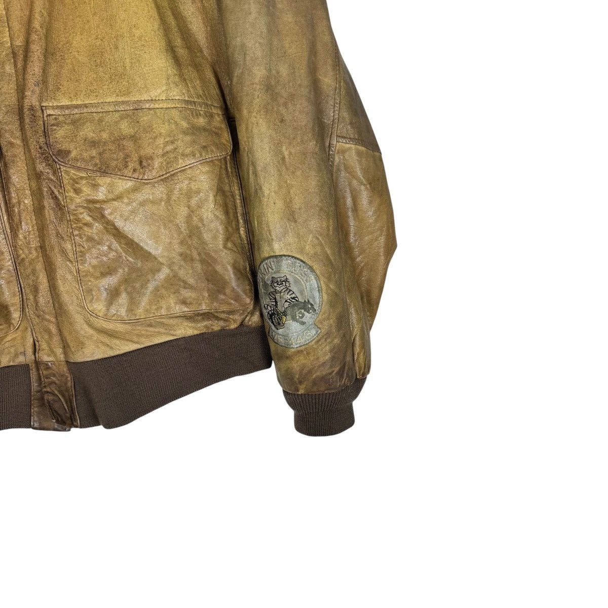Avirex ☀️AVIREX TYPE A2 LEATHER JACKET Size US L / EU 52-54 / 3 - 4 Thumbnail