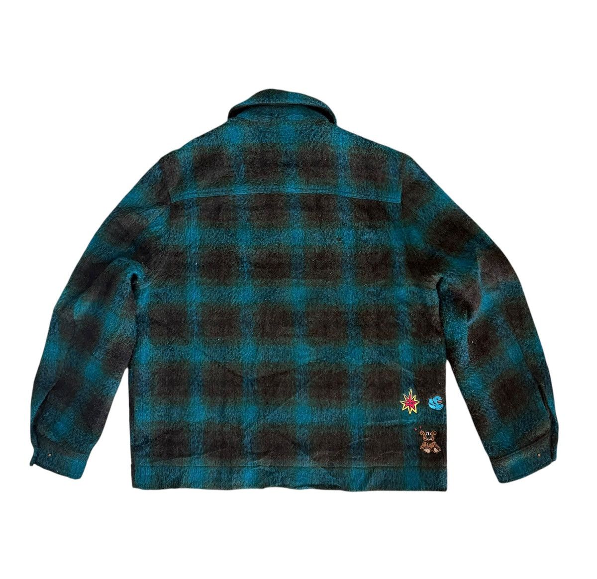 Mademoiselle Non Non ZARA Unauthorised Piece Jacket 4 Pocket Shadow Plaid Size L / US 10 / IT 46 - 6 Thumbnail