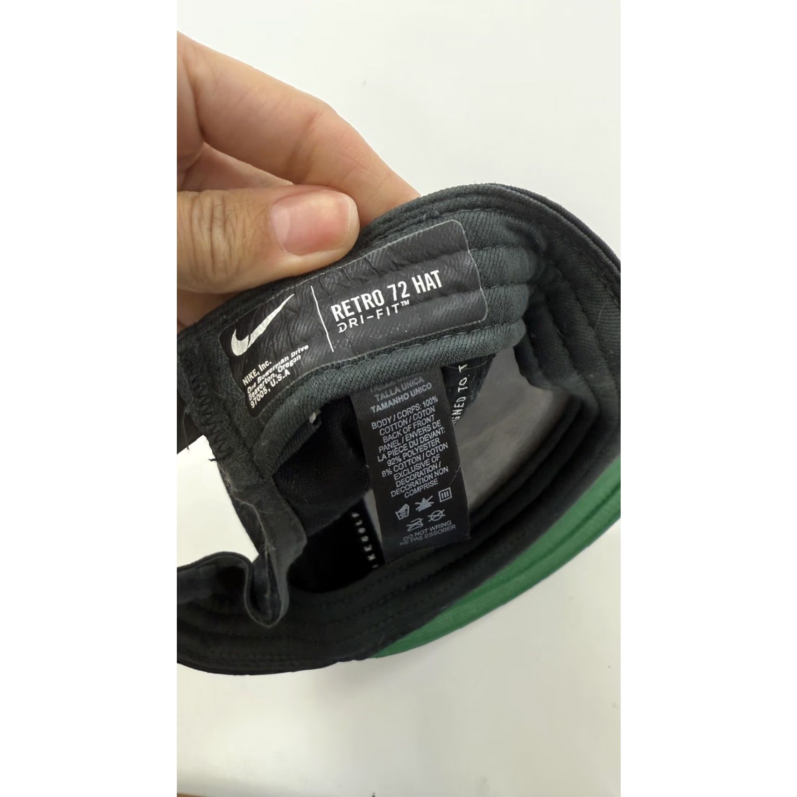 Nike Nike Hat Mens One Size Black Dri-Fit Retro Lightweight Snap Back Golf Adjustable Size ONE SIZE - 5 Thumbnail