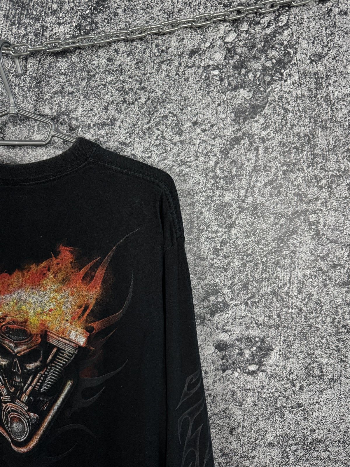 Vintage Spiral Long Sleeve T-Shirt Vintage Skulls Motorcycle Size XL Size US XL / EU 56 / 4 - 17 Thumbnail
