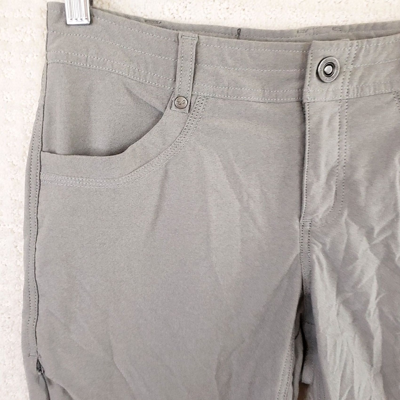 Olive Kuhl Trekr Shorts Women 6 Olive 10"Inseam Hiking Outdoor Regular Rise Mid Zip Button Green Outdoor Activewear Size 30" / US 8 / IT 44 - 2 Thumbnail