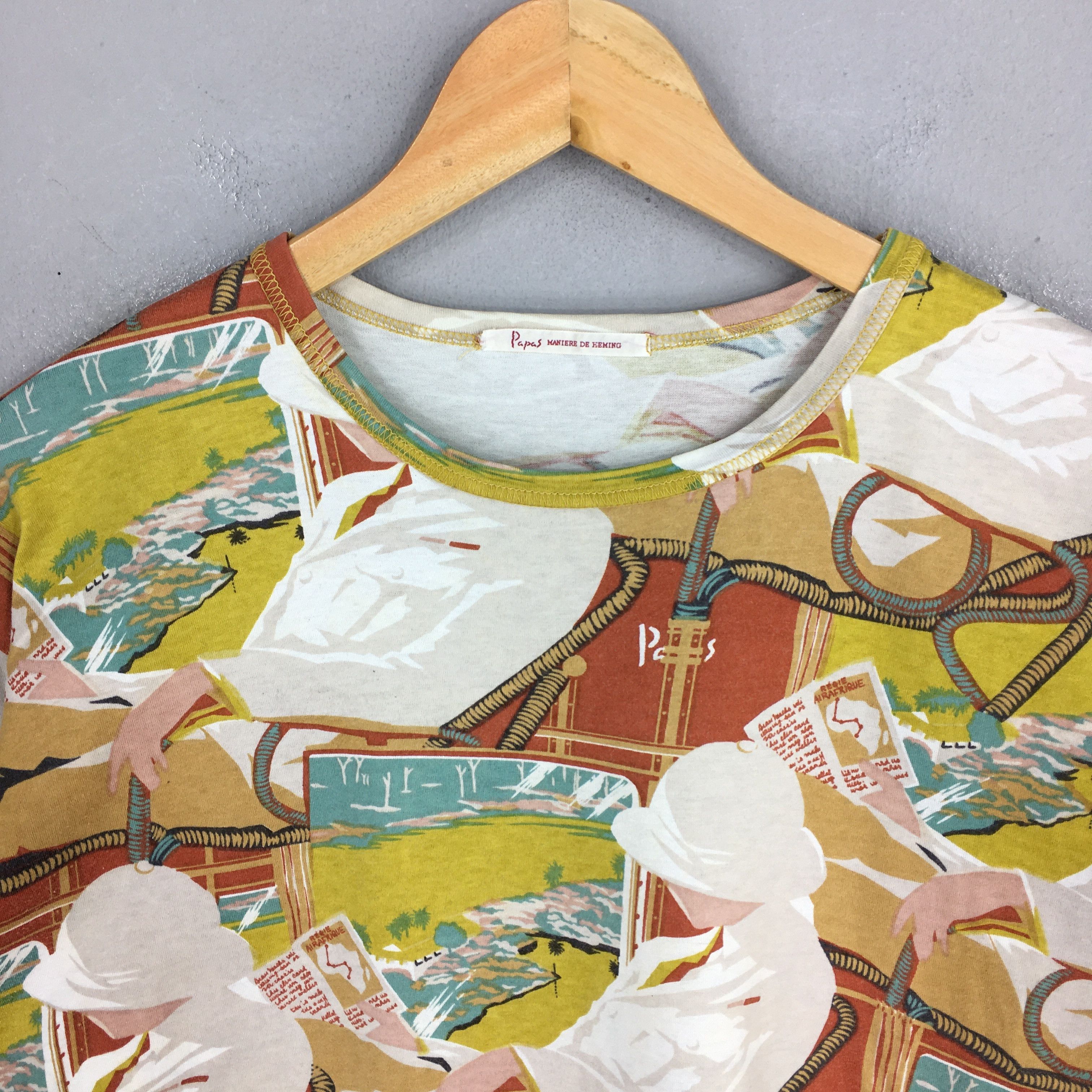 Other Vintage Papas Maniere De Heming Artwork T shirt Medium Size US M / EU 48-50 / 2 - 2 Thumbnail