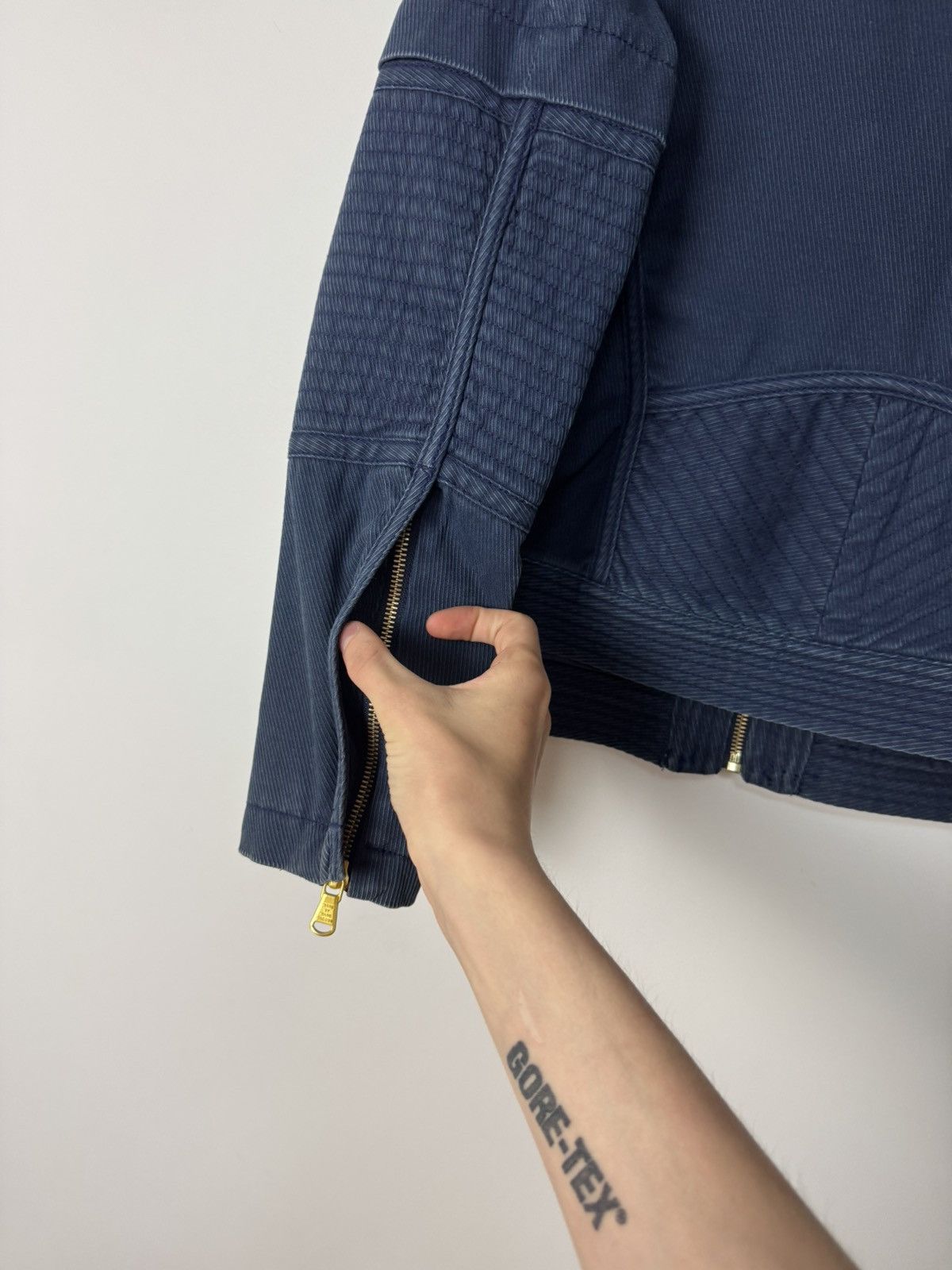 Marc by Marc Jacobs Marc Jacobs Navy Denim rider jacket Luxury Designer Size S / US 4 / IT 40 - 12 Thumbnail