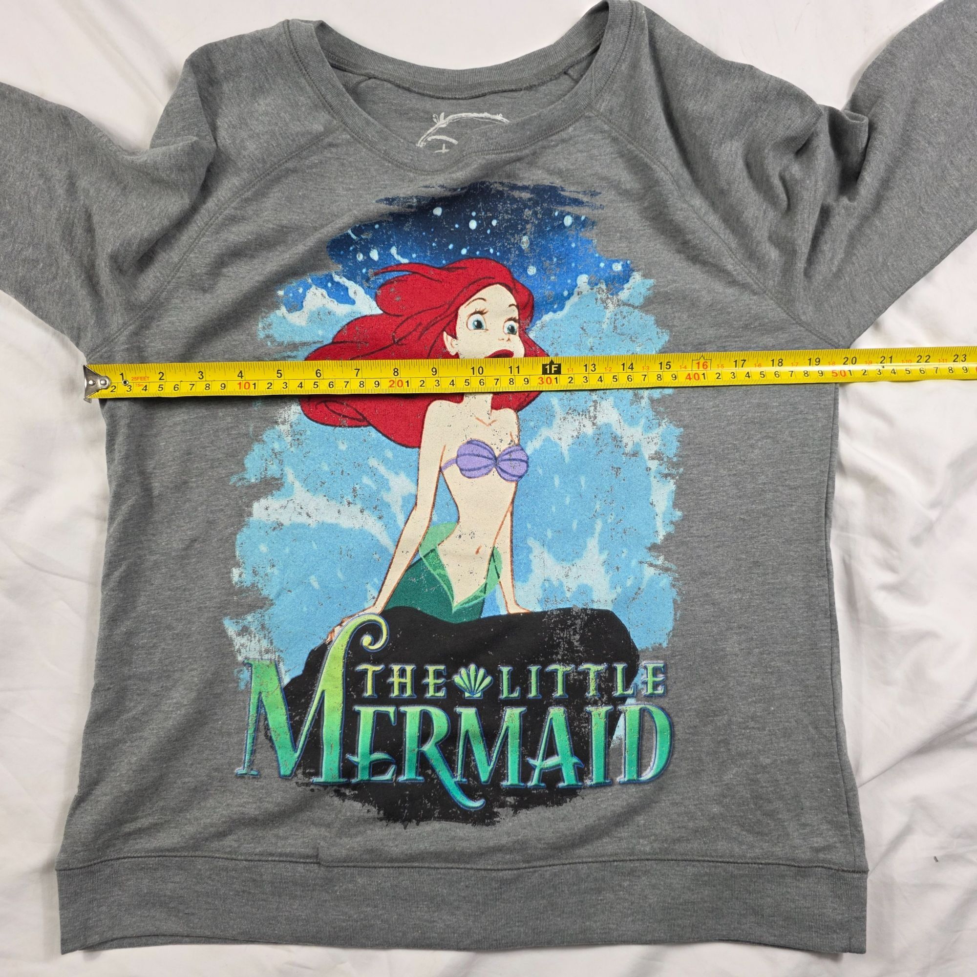 Disney Disney The Little Mermaid Womens Size Large Sweatshirt Gray Size L / US 10 / IT 46 - 6 Thumbnail