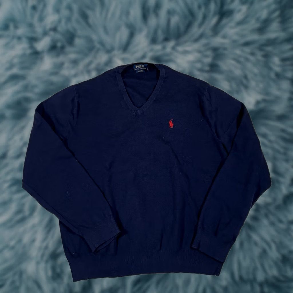 Ralph Lauren Polo Ralph Lauren Sweater Mens 2XL Red V-Neck Pullover Pony Soft Career Size US XXL / EU 58 / 5 - 1 Thumbnail