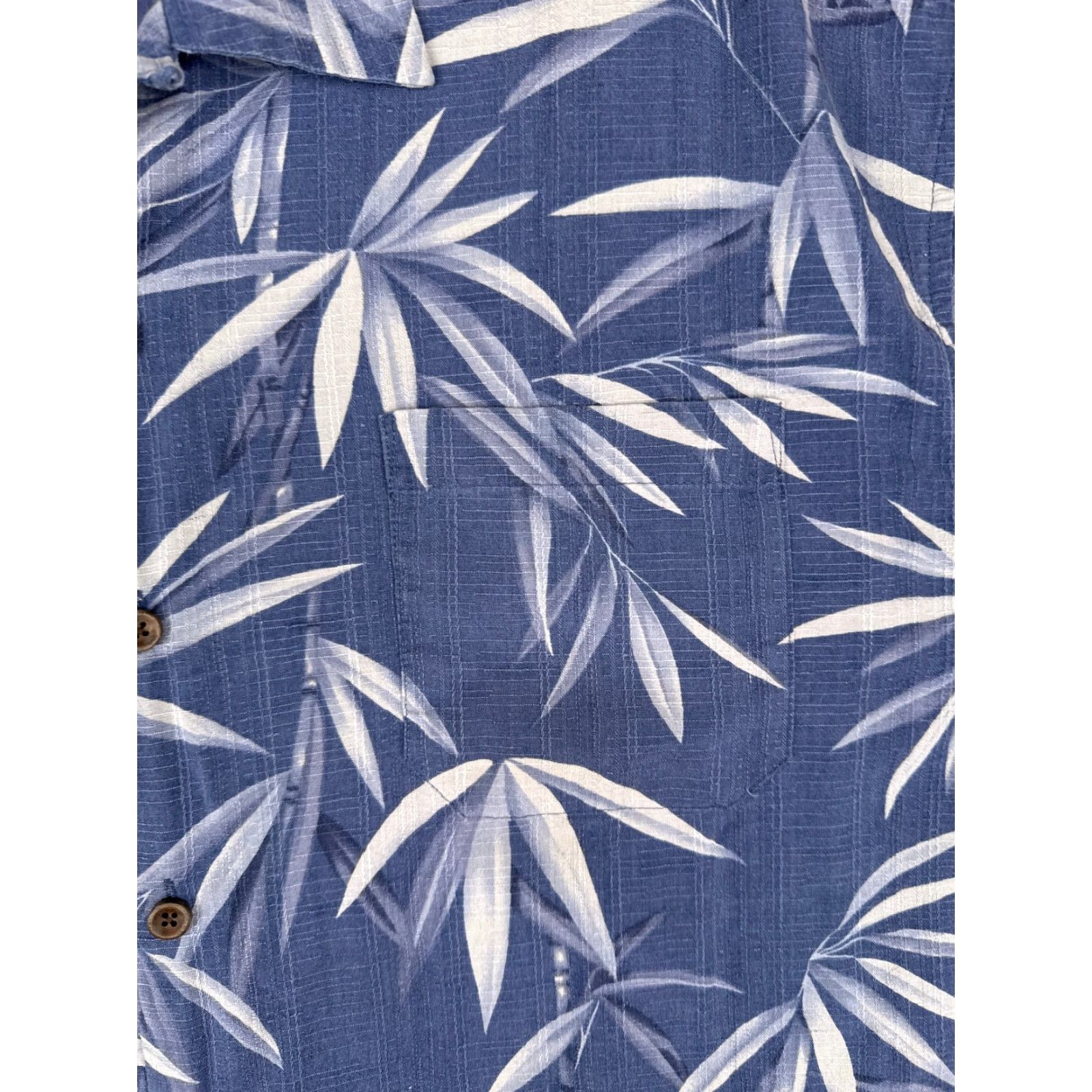 Vintage Jamaica Jaxx Shirt Men 2XL Blue Floral Leaf Hawaiian 100% Silk Button Up Size US XXL / EU 58 / 5 - 6 Thumbnail
