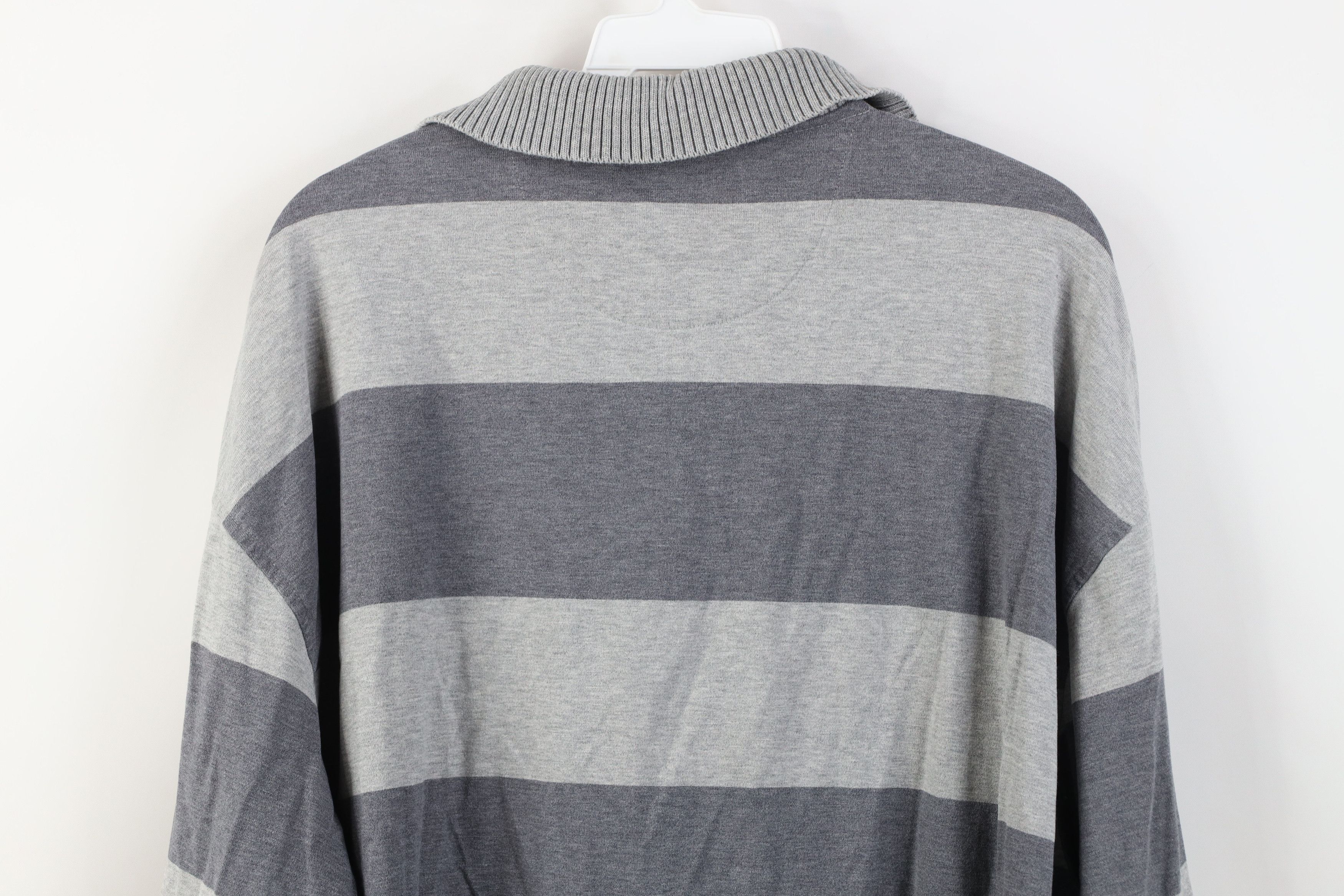 Vintage Vintage 90s Y2K Streetwear Block Long Sleeve Rugby Polo Size US XL / EU 56 / 4 - 12 Thumbnail