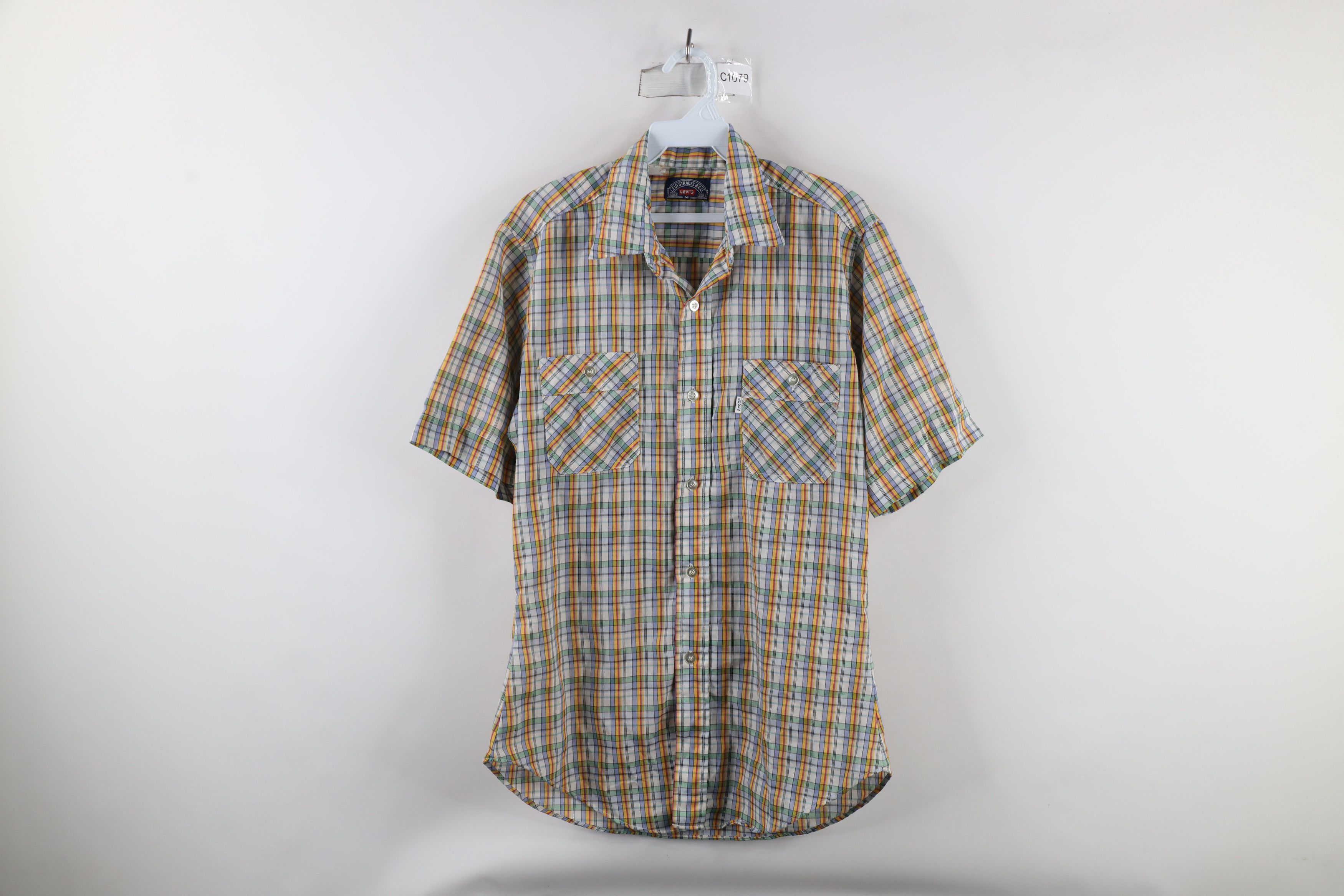 Levi's × Vintage Vintage 70s Levis Short Sleeve Western Button Shirt USA Size US M / EU 48-50 / 2 - 1 Thumbnail
