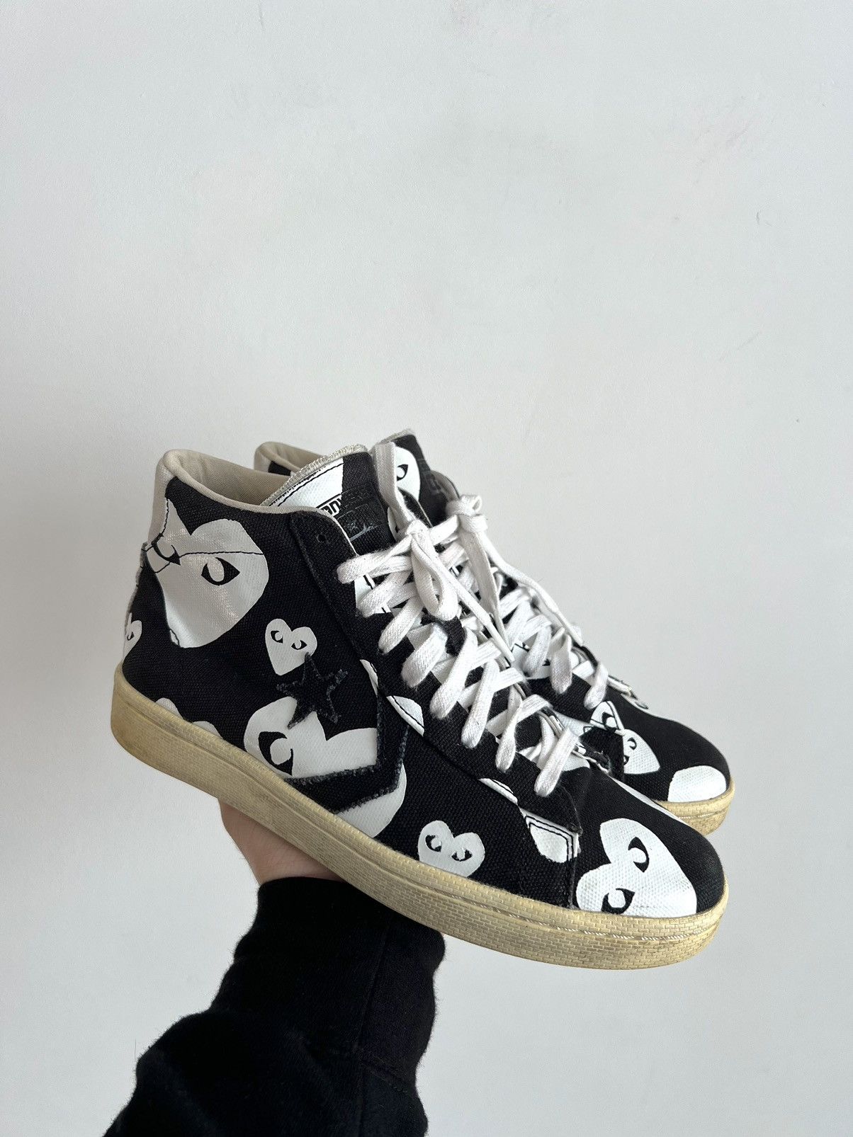 Comme des Garcons PLAY × Converse Converse x Comme des Garçons Play Pro Leather High Sneakers Size US 8 / EU 41 - 1 Thumbnail