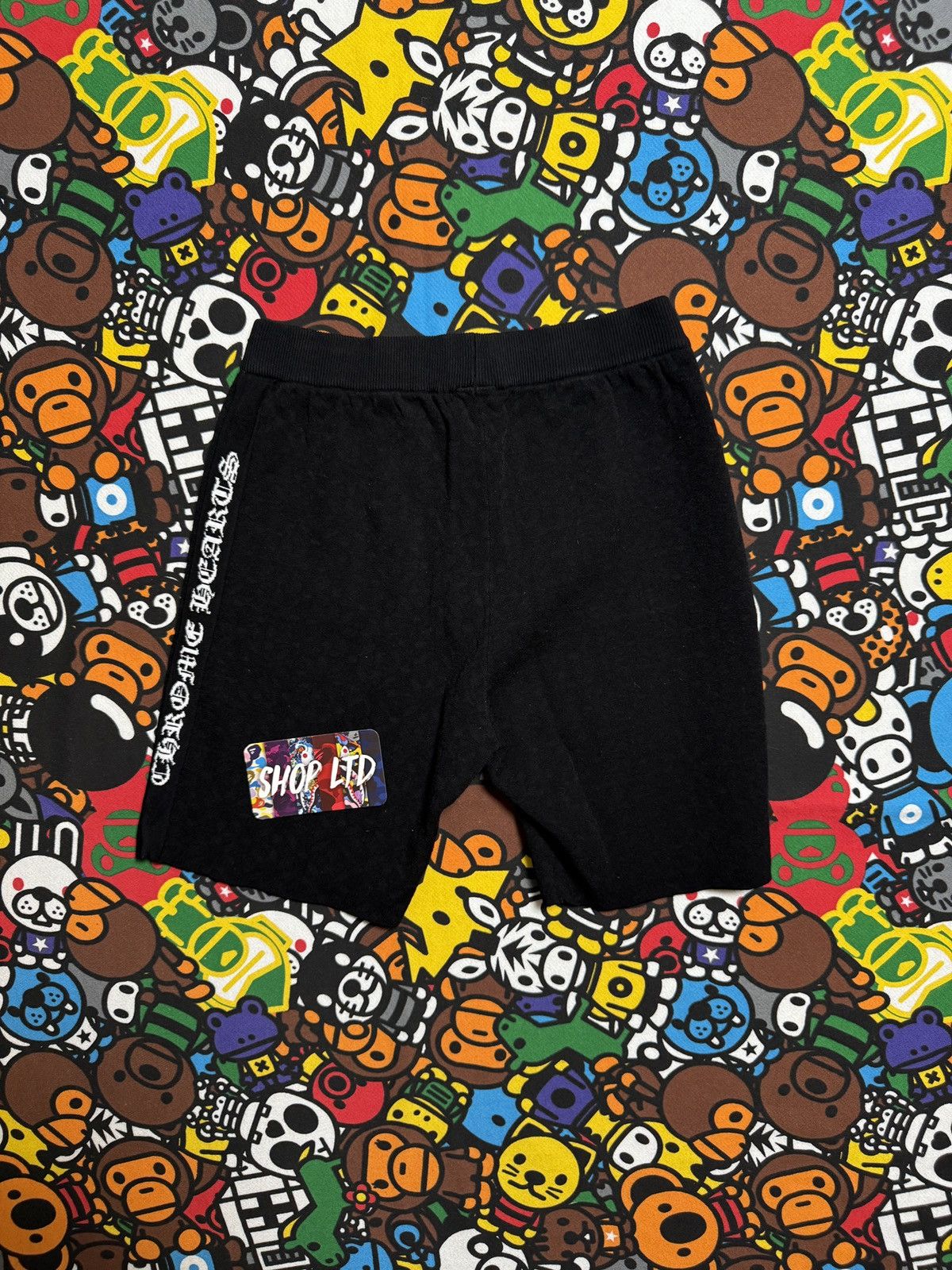 Chrome Hearts Chrome Hearts Women’s Black Suede Script Shorts Size 28" / US 6 / IT 42 - 9 Thumbnail