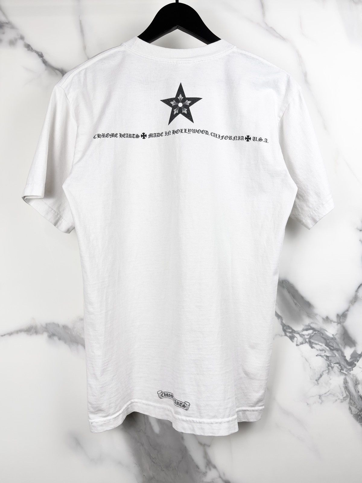 Chrome Hearts Chrome Hearts Vintage Star Hollywood Pocket Tshirt White Size US M / EU 48-50 / 2 - 2 Thumbnail