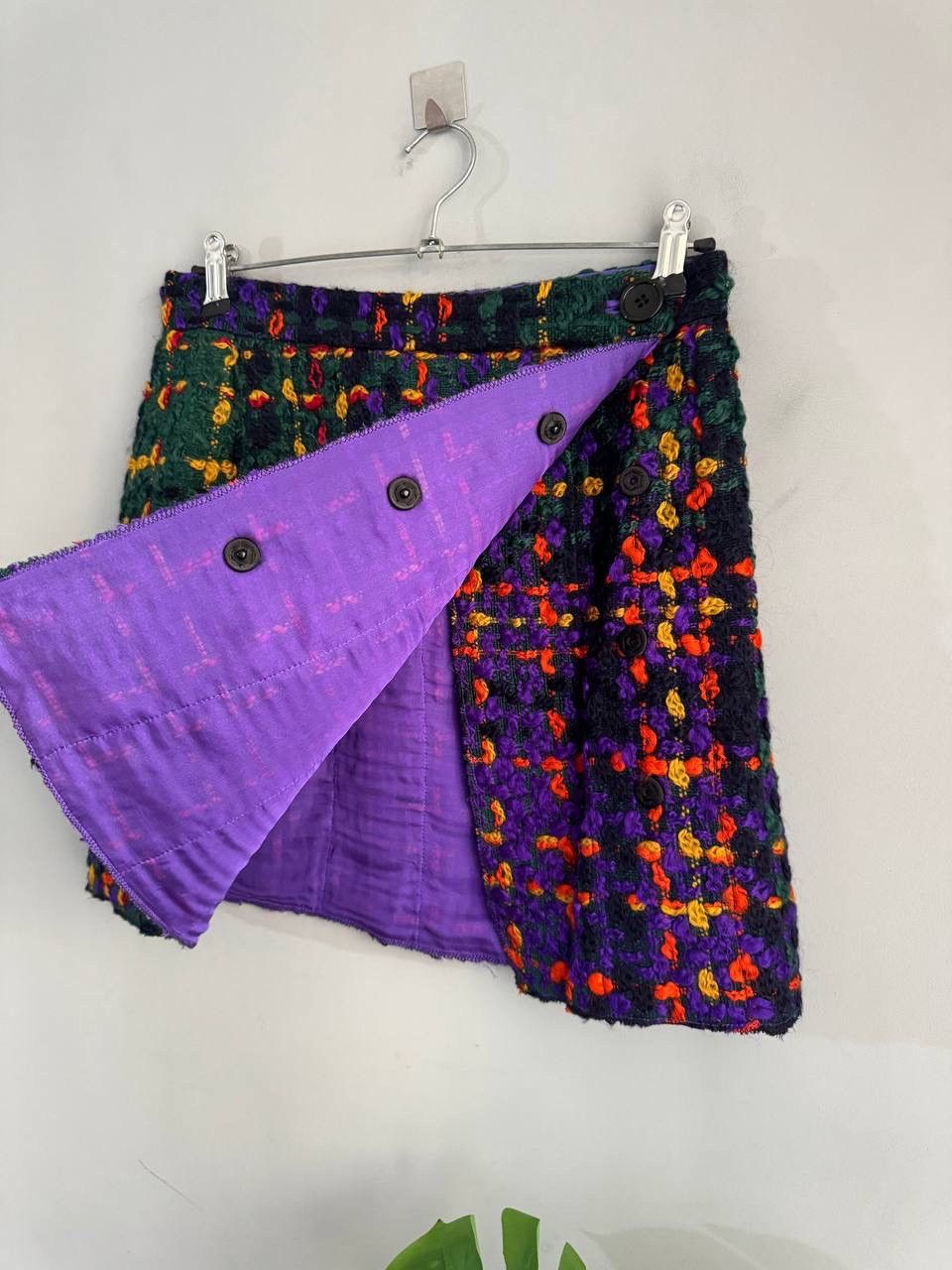 Dolce & Gabbana Dolce & Gabbana Multicolor Tweed Wool/Silk Skirt Sz IT42 / M Size 28" / US 6 / IT 42 - 7 Thumbnail