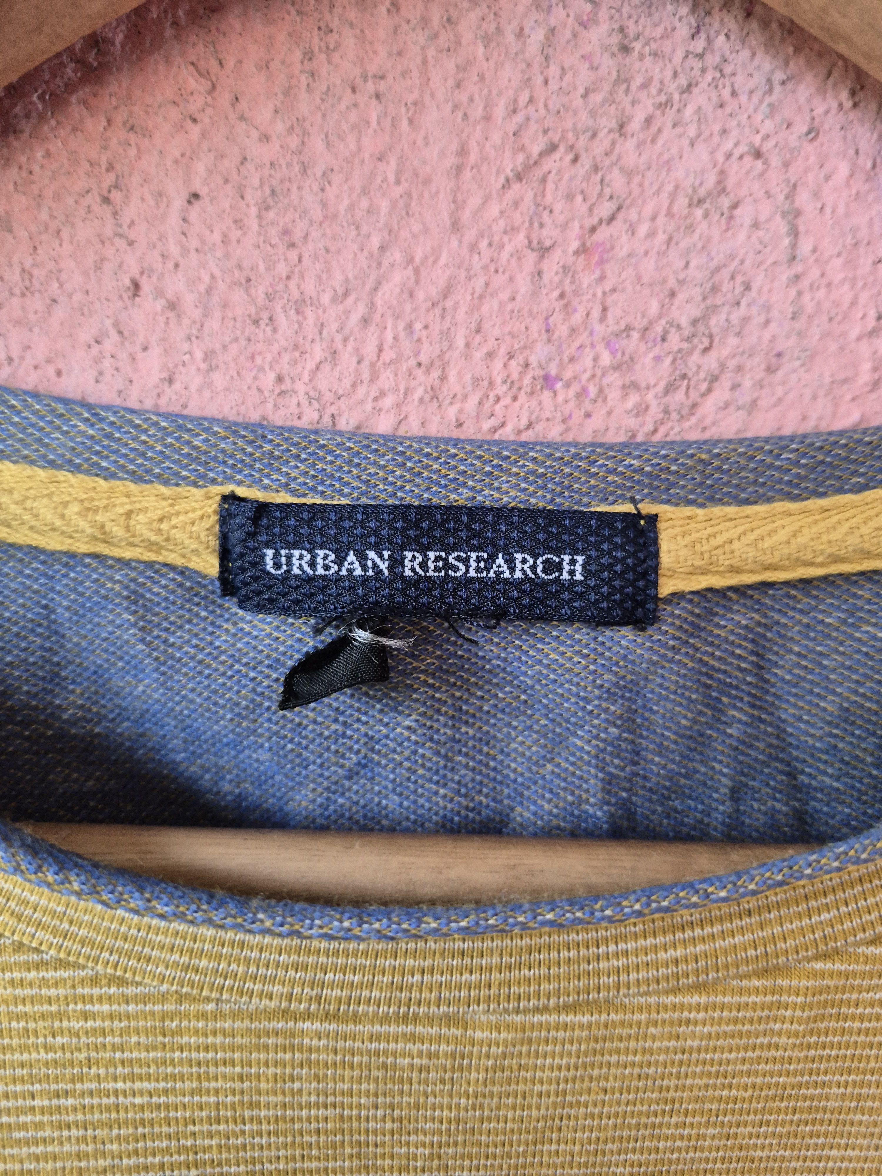 Japanese Brand 🔥 Vintage Style Urban Research Double Layer Denim Tee Size US L / EU 52-54 / 3 - 7 Thumbnail