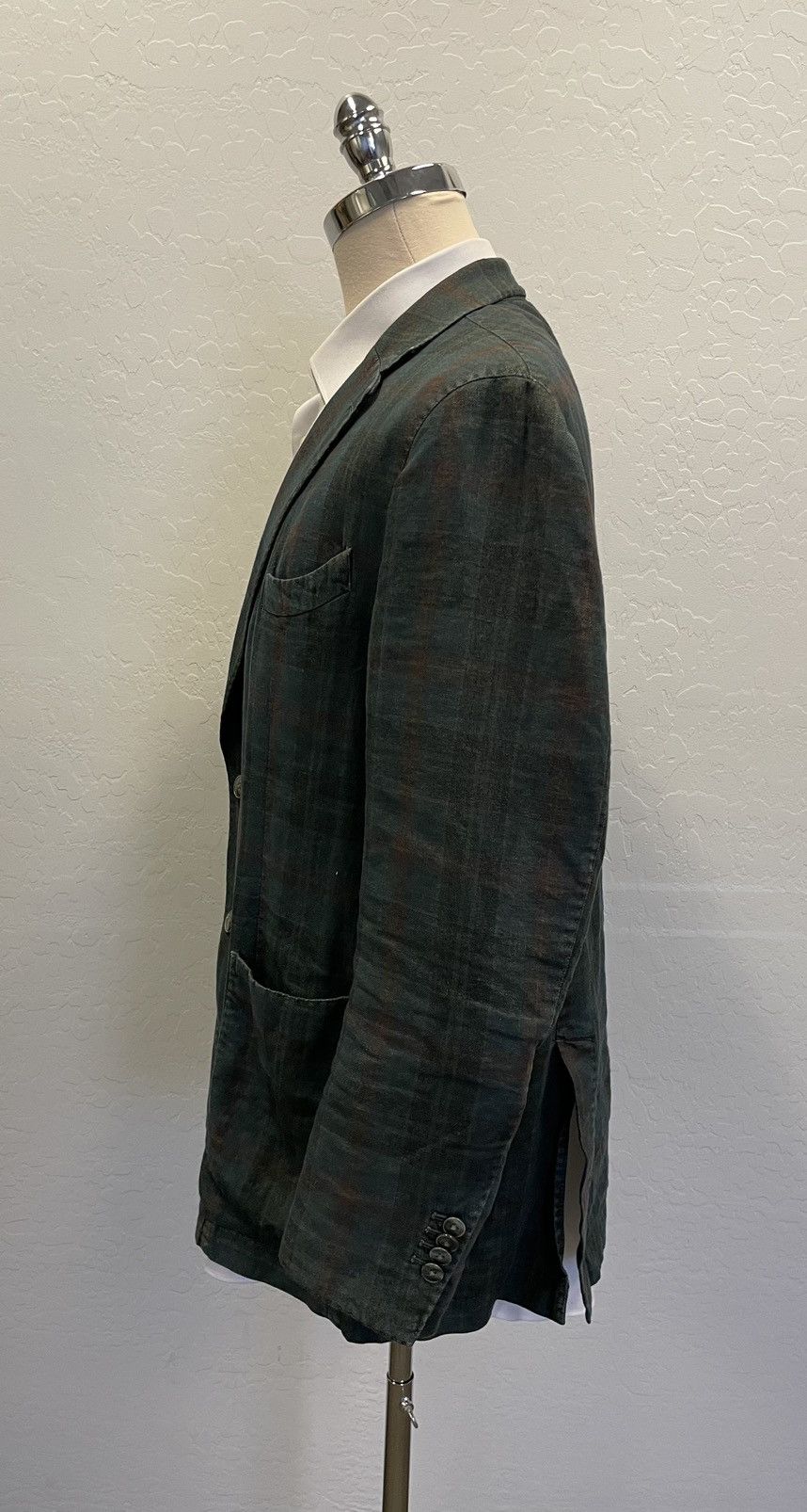 L.B.M. 1911 Shadow Plaid Patch Pocket Jacket Size 48R - 6 Thumbnail