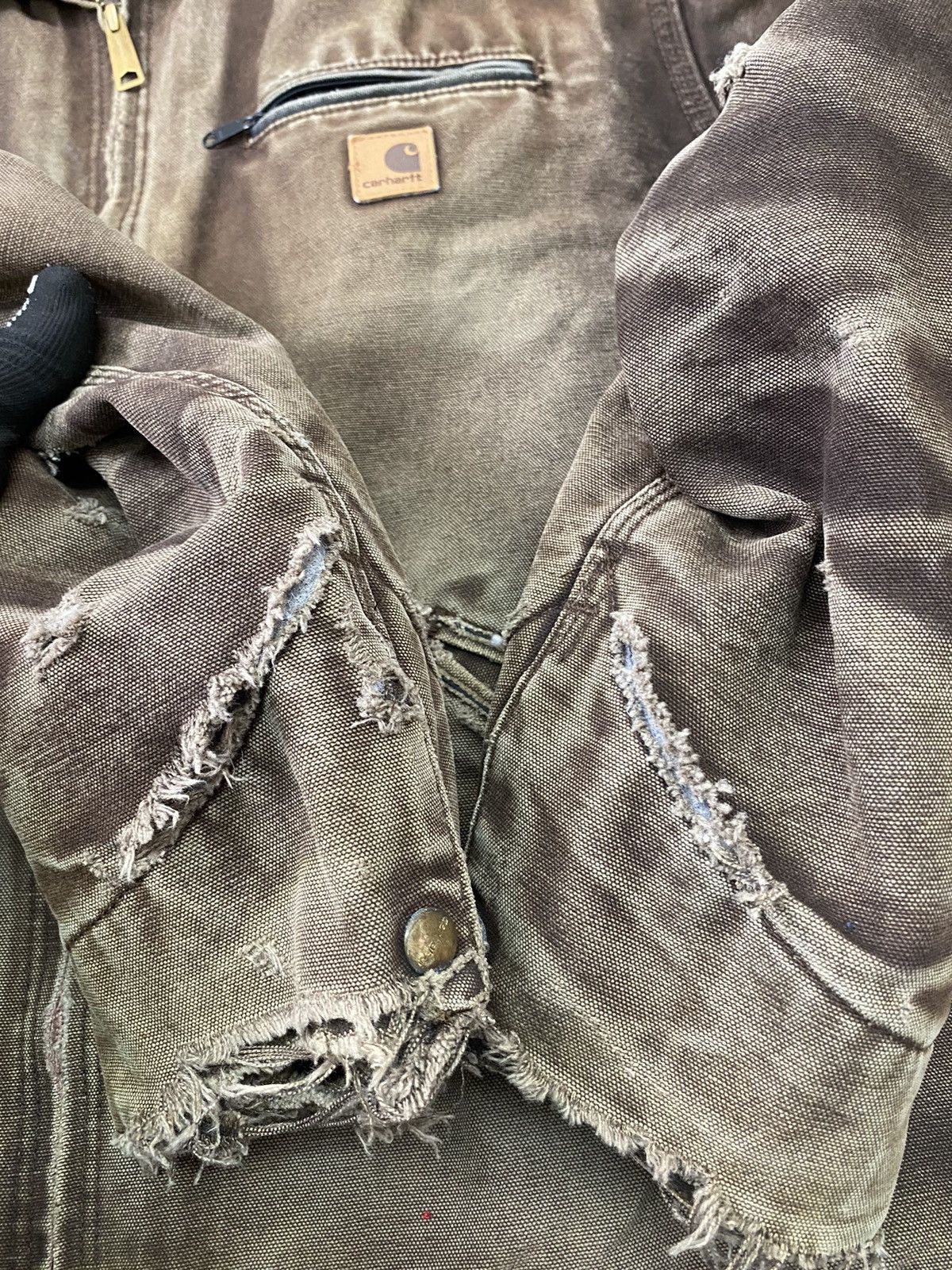 Carhartt Rare Vtg Carhart Distressed Jacket Nice Colour Size US XL / EU 56 / 4 - 16 Thumbnail