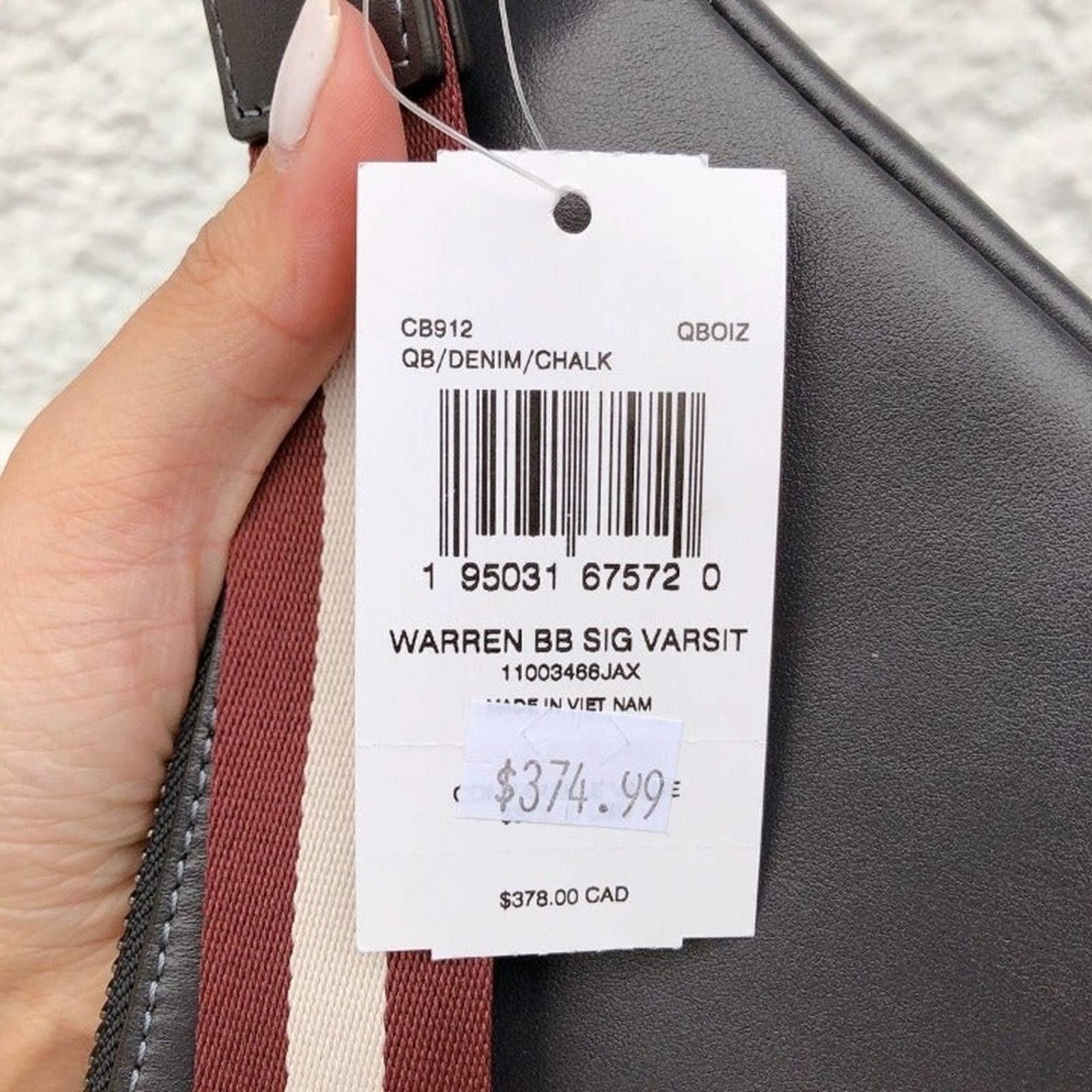 Coach Coach CB912 Warren Belt Bag In Signature Canvas In QB/Denim Size ONE SIZE - 4 Thumbnail