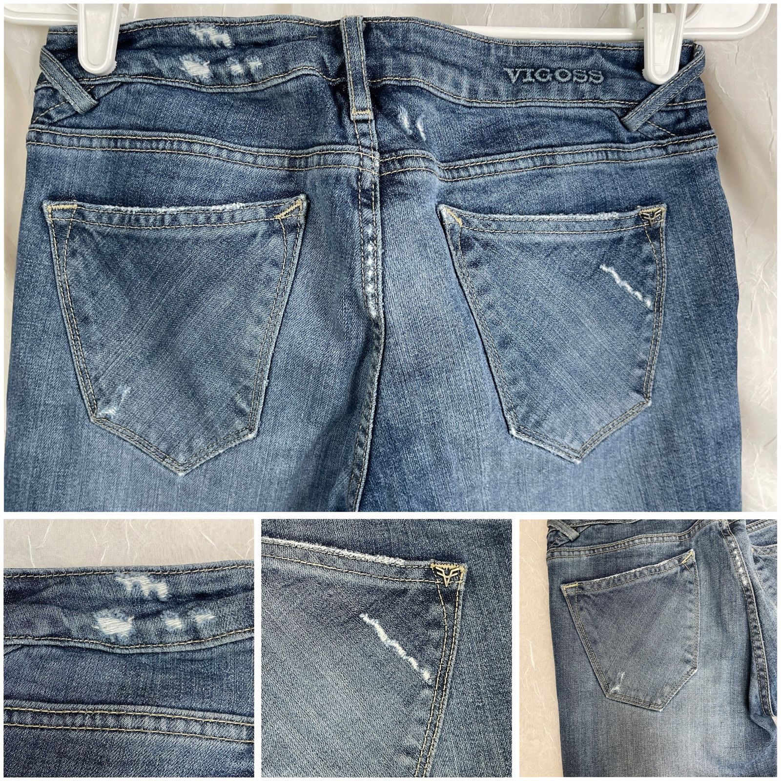 Other Vigoss The Thompson Tomboy Ripped Skinny Denim Jeans Size 26 Size 26" / US 2 / IT 38 - 23 Thumbnail