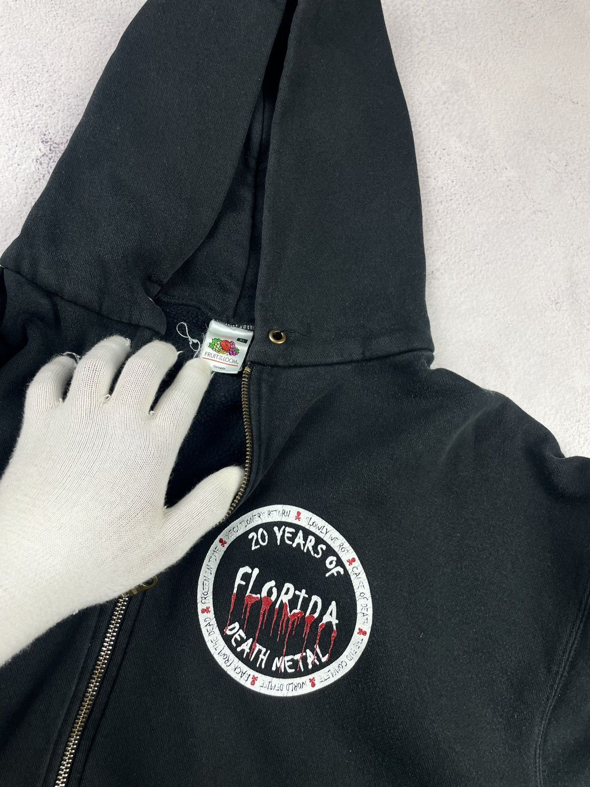 Fruit Of The Loom Obituary Vintage Y2K Hoodie Black Size XL Death Metal Band Size US XL / EU 56 / 4 - 7 Thumbnail