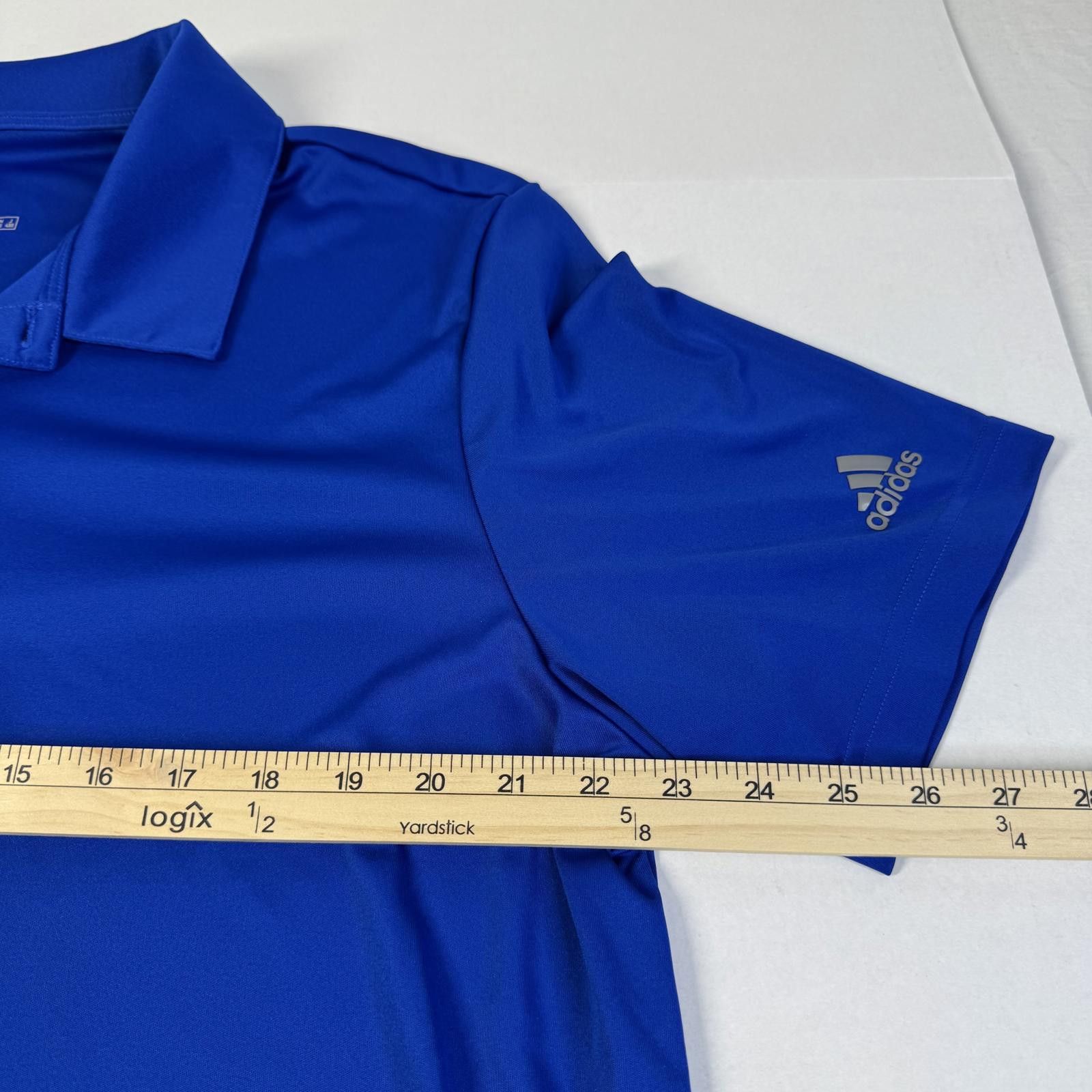 Designer Adidas Men’s Blue Half Button Up Warner Electric Supply XL Size US XL / EU 56 / 4 - 8 Thumbnail