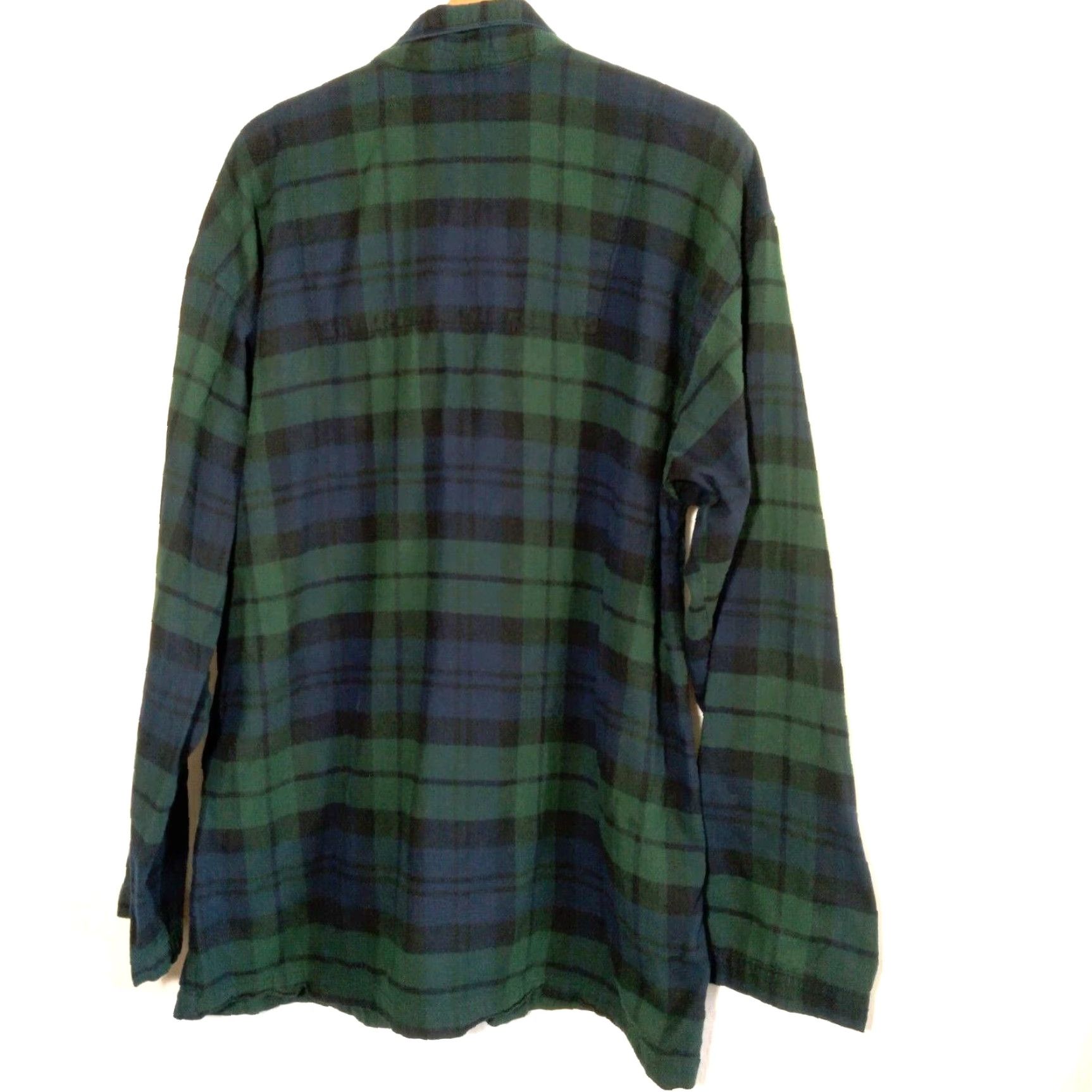 Polo Ralph Lauren VINTAGE Polo Ralph Lauren Pajama Top Men L Blackwatch Tartan Plaid Flannel Shirt READ Size US L / EU 52-54 / 3 - 2 Thumbnail